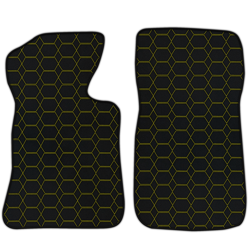 Tapis de voiture en cuir personnalisables avec motif hexagonal pour Chevrolet Corvette C2 (1963-1967)