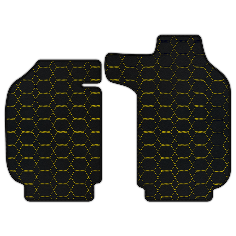 Customizable Leather Floor Mats with Hexagon Hex Pattern for Porsche Classic 911 (1963-1989)