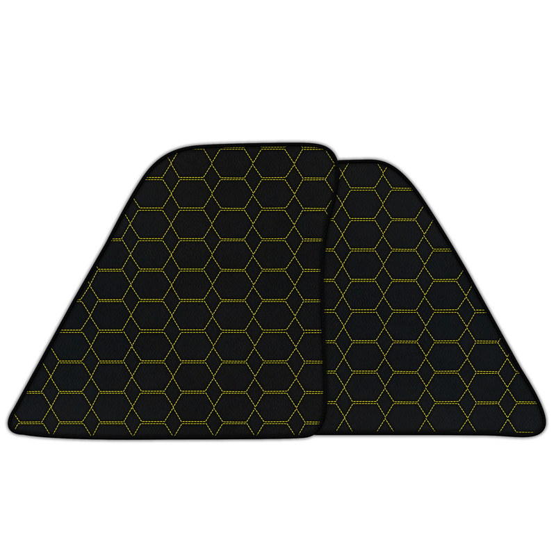 Customizable Leather Floor Mats with Hexagon Hex Pattern for Ferrari 296 GTS (2022-2025)