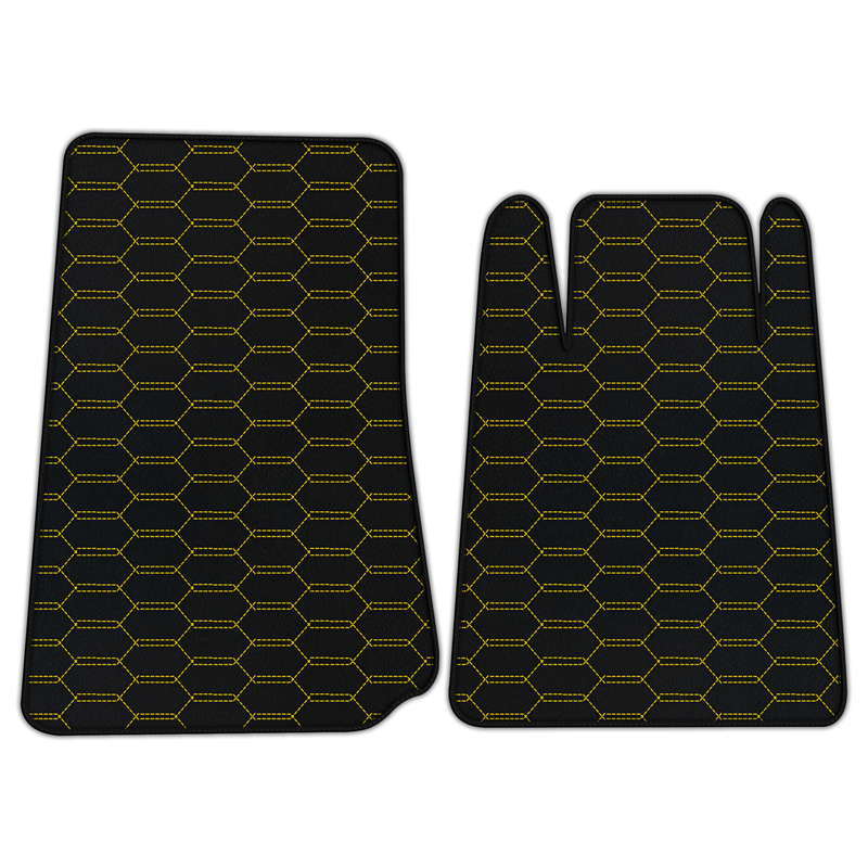 Tapis de voiture en cuir personnalisables avec motif
