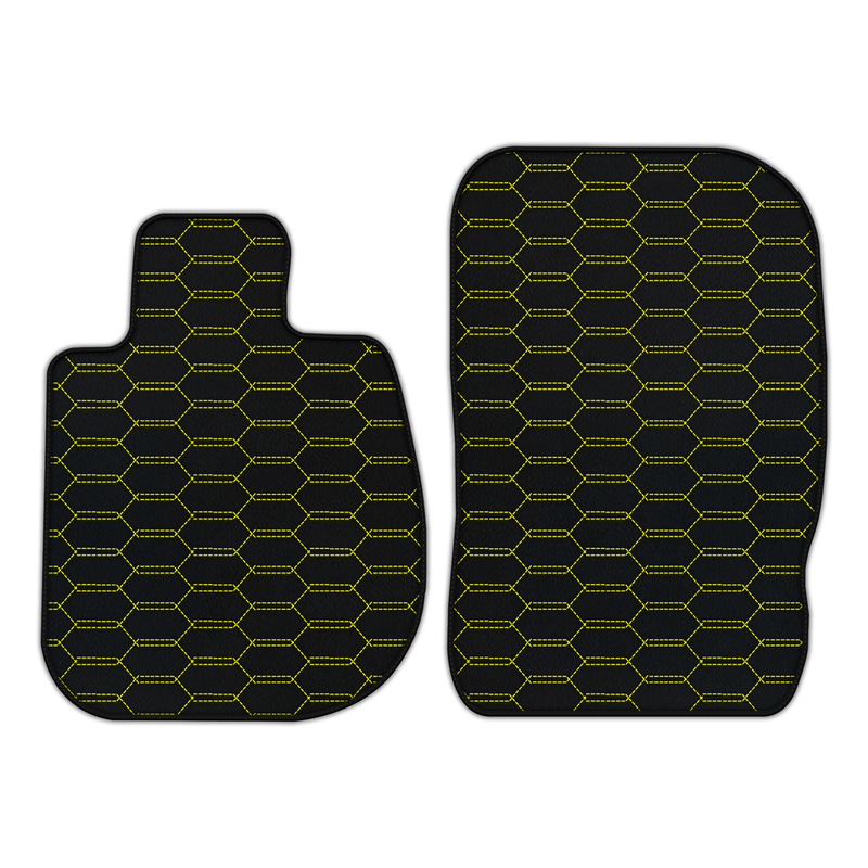 Customizable Leather Floor Mats with Interlaced Hex Pattern for BMW Z4 Series E89 Convertible (2009-2016)