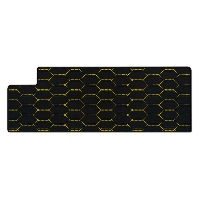 Customizable Leather Trunk Floor Mats with Interlaced Hex Pattern for Ferrari 612 Scaglietti (2005-2011)