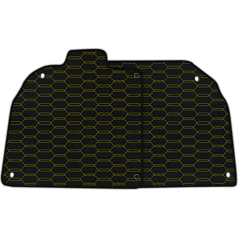 Customizable Leather Floor Mats with Interlaced Hex Pattern for Lamborghini Centenario (2016-2017)
