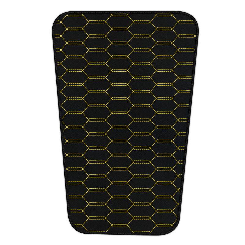 Customizable Leather Trunk Floor Mats with Interlaced Hex Pattern for Ferrari F8 Spider (2019-2023)