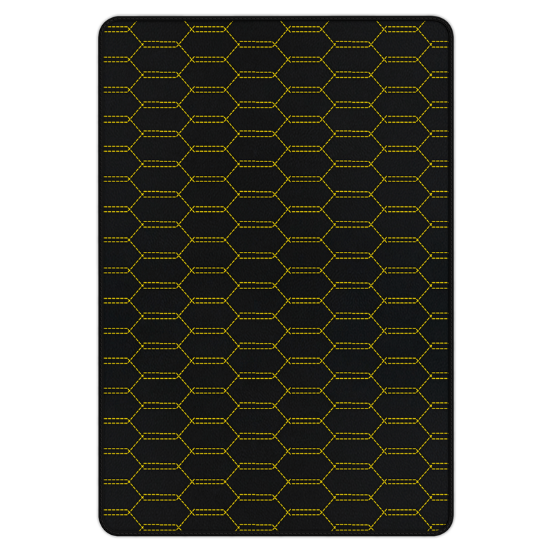 Customizable Leather Trunk Floor Mats with Interlaced Hex Pattern for Ferrari 458 Italia (2009-2015)