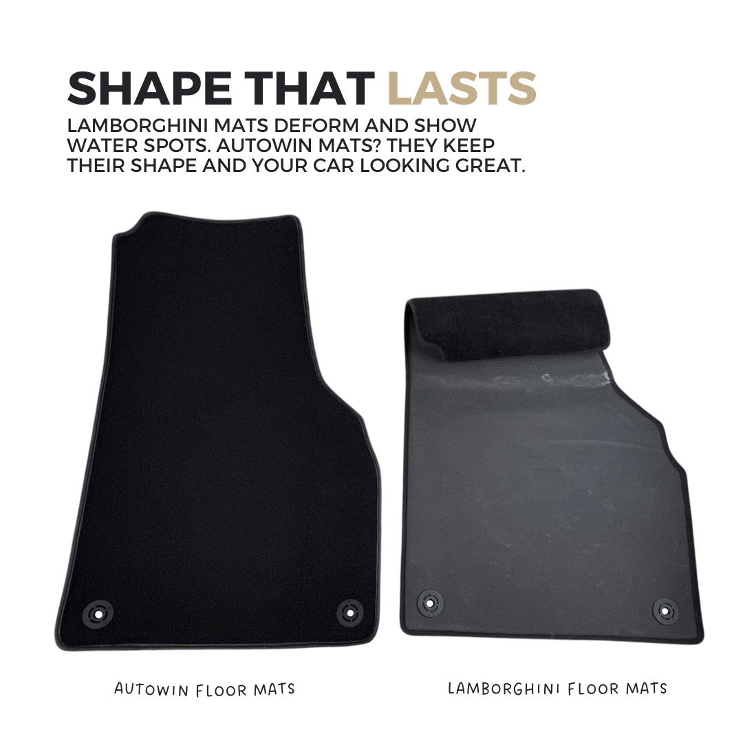 Lamborghini VS AutoWin Floor Mats - Shape Comparison