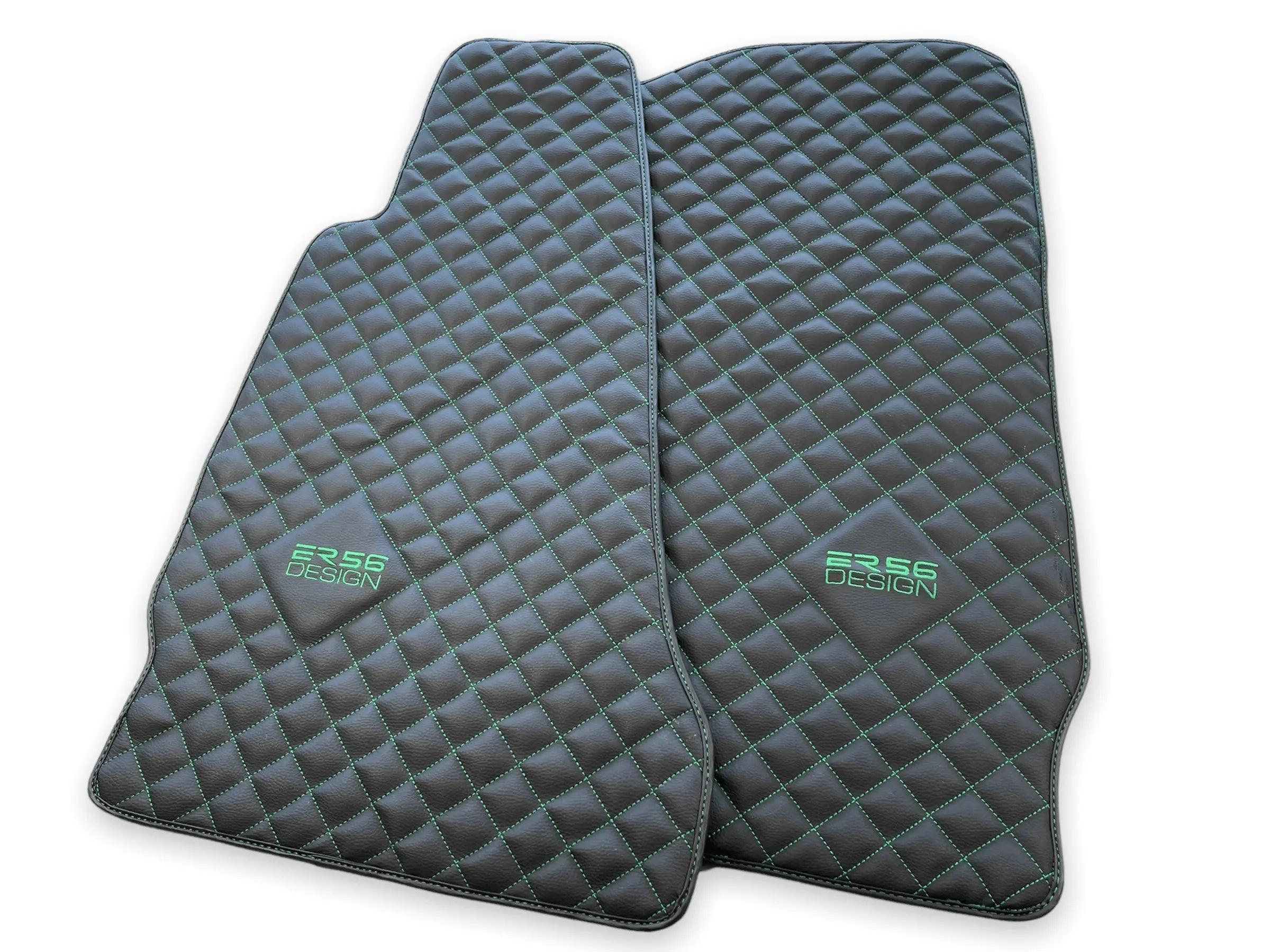 Leather Floor Mats For Aston Martin DB11 (2016–2023) ER56 Design - AutoWin