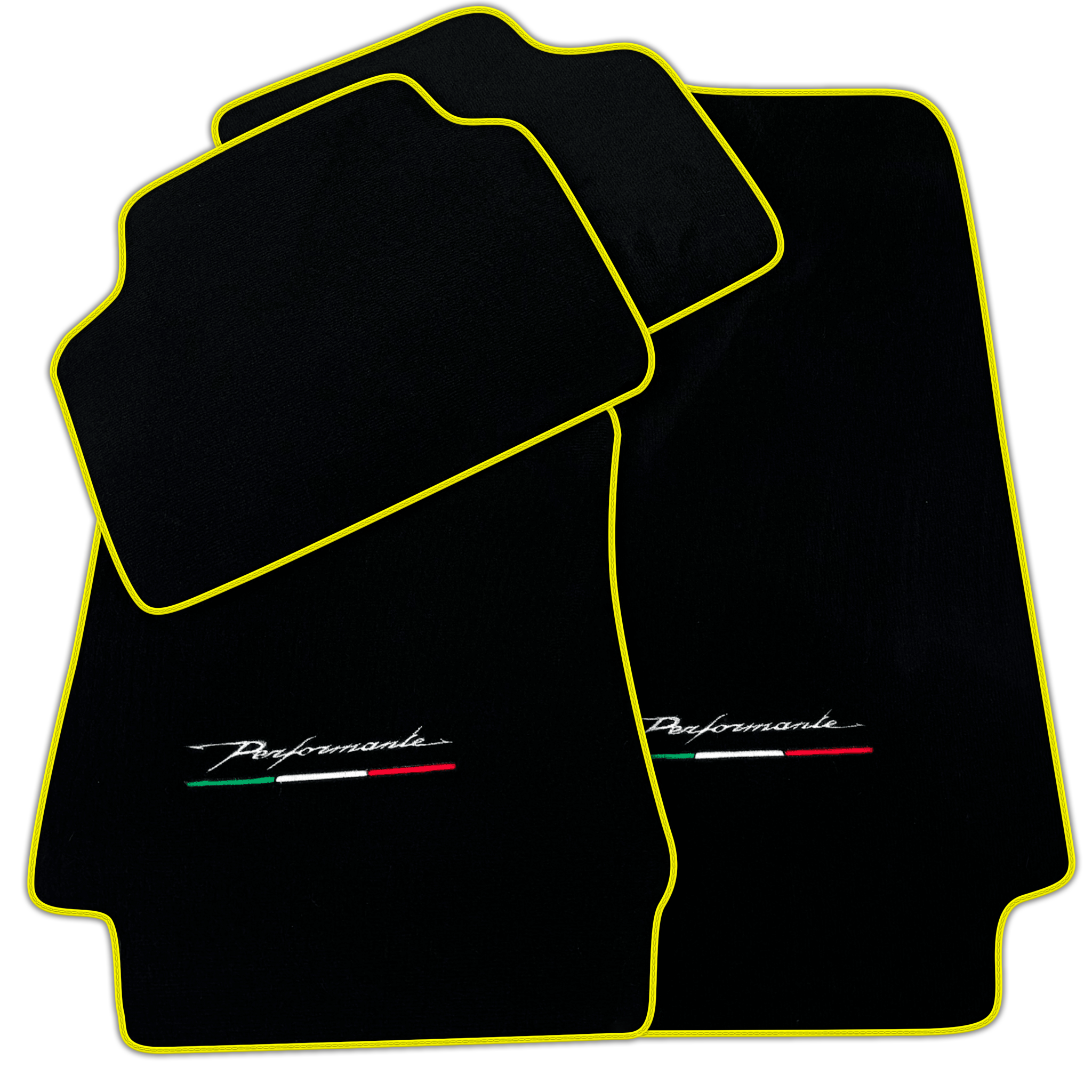 Black Floor Mats for Alfa Romeo Giulia (2016-2024) All Wheel Drive Performante