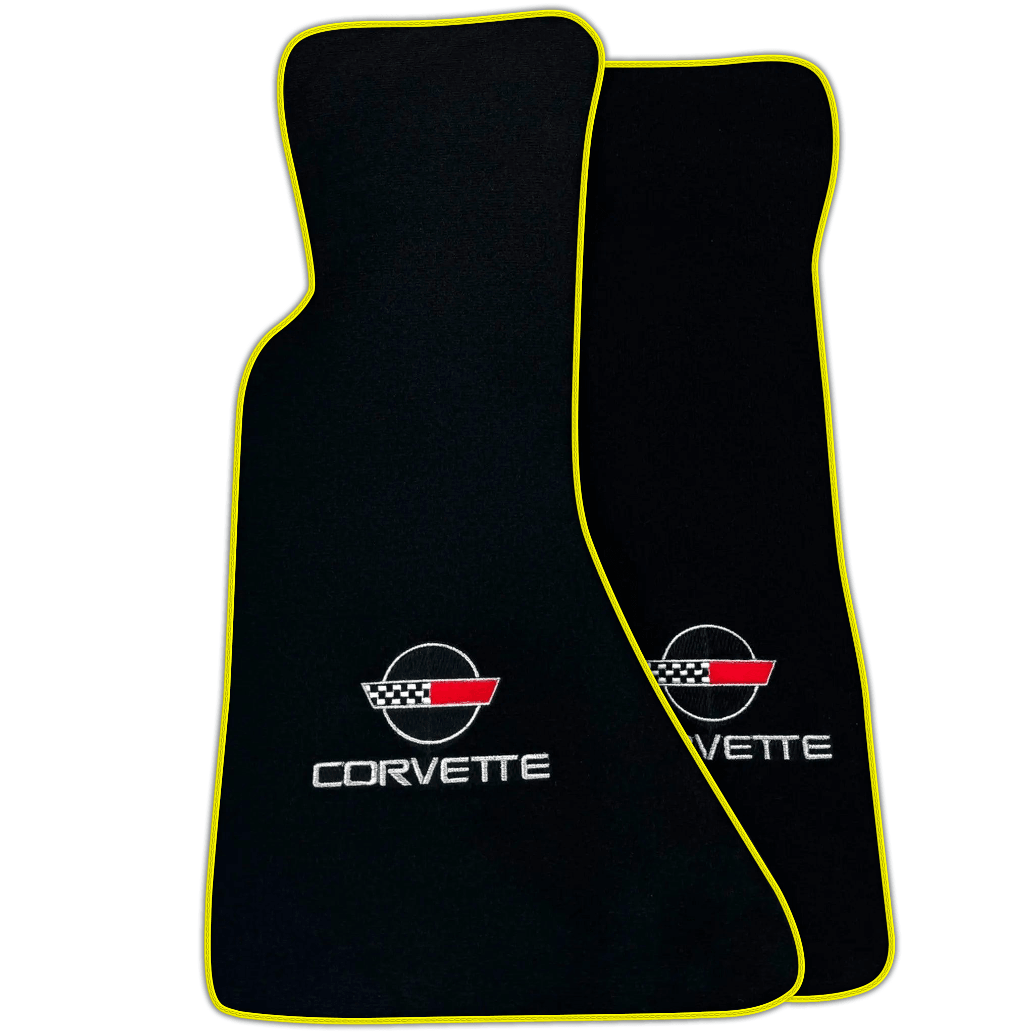 Black Floor Mats for Chevrolet Corvette C4 (1984-1996) | Various Trim Colors