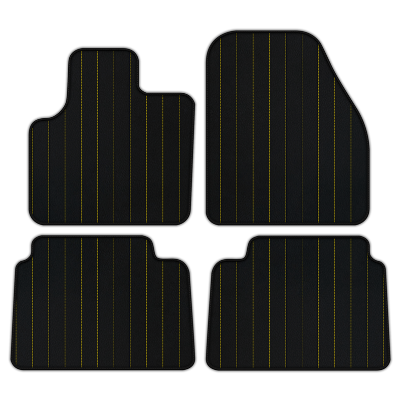 Customizable Leather Floor Mats with Line Pattern for Land Rover Discovery Sport (2019-2024)