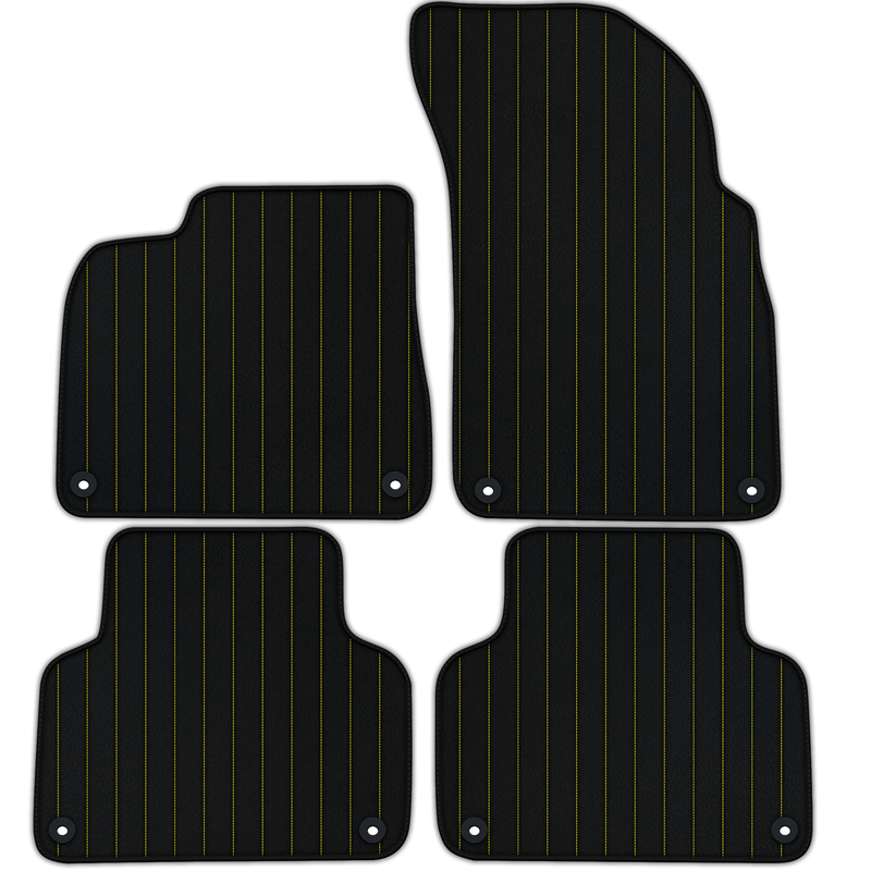 Tapis de voiture en cuir personnalisables avec motif ligne pour Audi RS Q8 (2019-2024)
