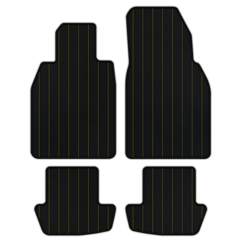 Customizable Leather Floor Mats with Line Pattern for Porsche 911 - 992 (2019-2026)