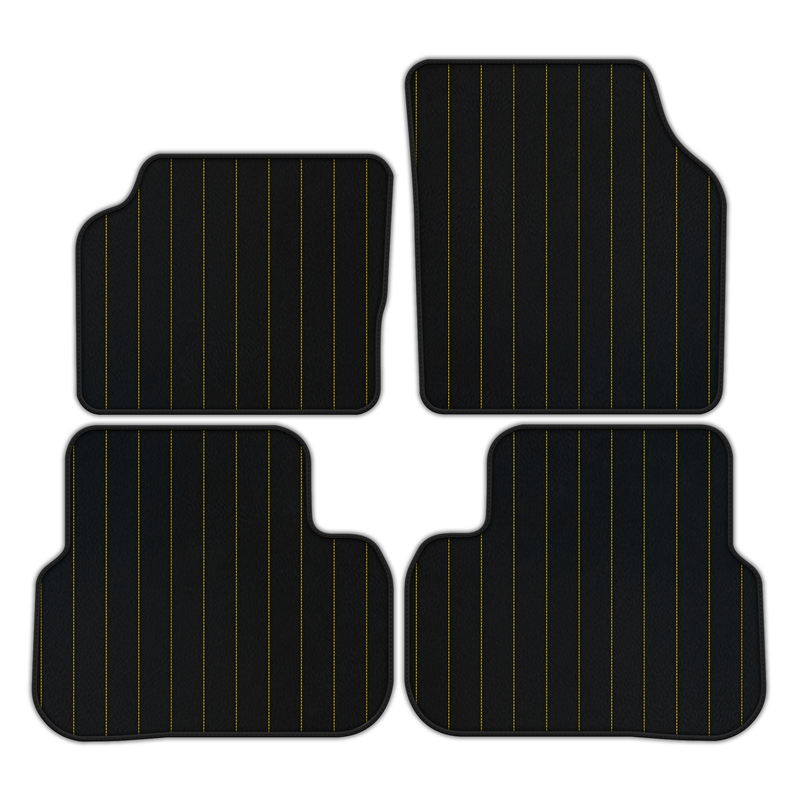 Customizable Leather Floor Mats with Line Pattern for Land Rover Discovery Sport (2015-2019)
