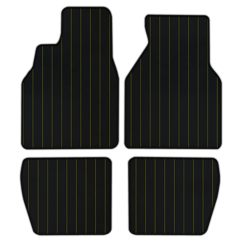 Customizable Leather Floor Mats with Line Pattern for Pontiac FireBird (1993-2002)