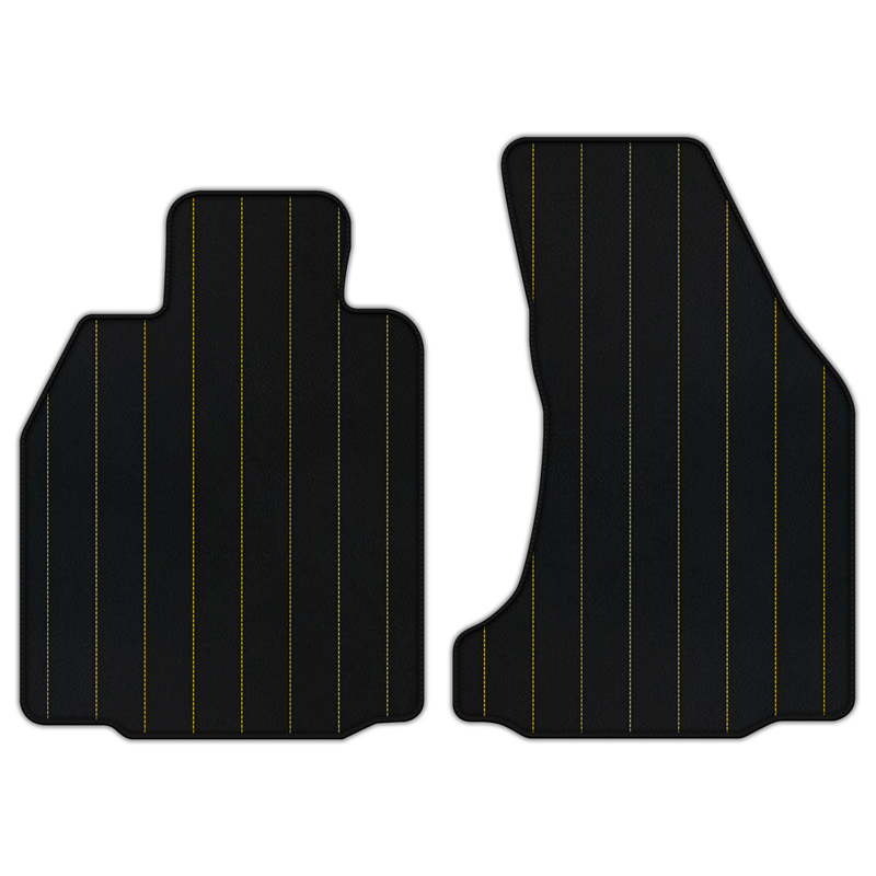 Customizable Leather Floor Mats with Line Pattern for Porsche Porsche 987 Cayman (2009-2012)