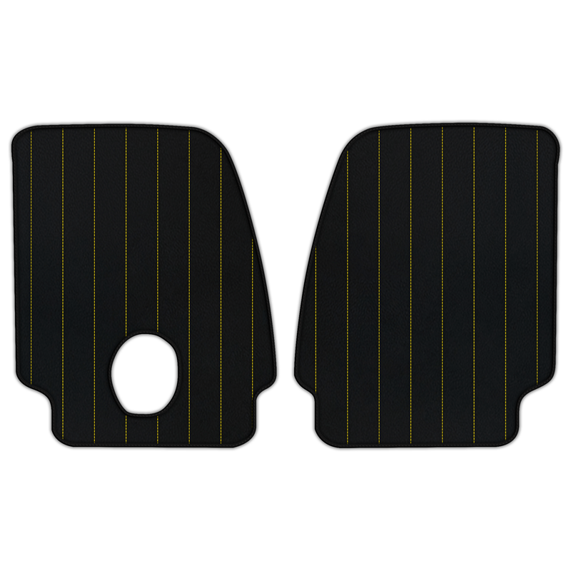 Customizable Leather Floor Mats with Line Pattern for Ferrari Monza SP2 (2018-2023)