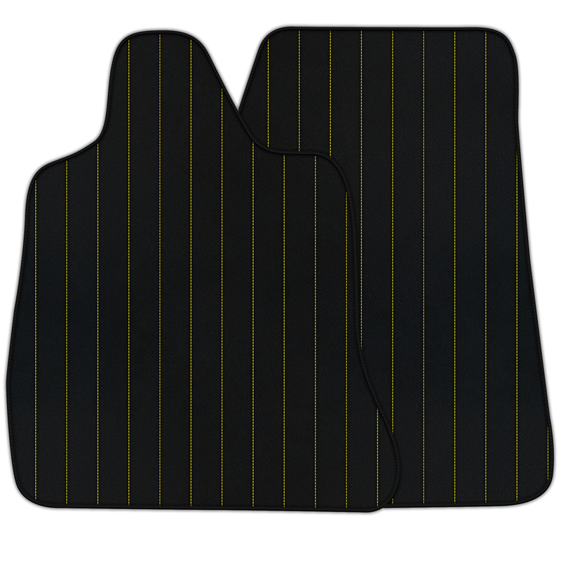 Tapis de voiture en cuir personnalisables avec motif de lignes pour Chevrolet Corvette C7 (2014-2019)