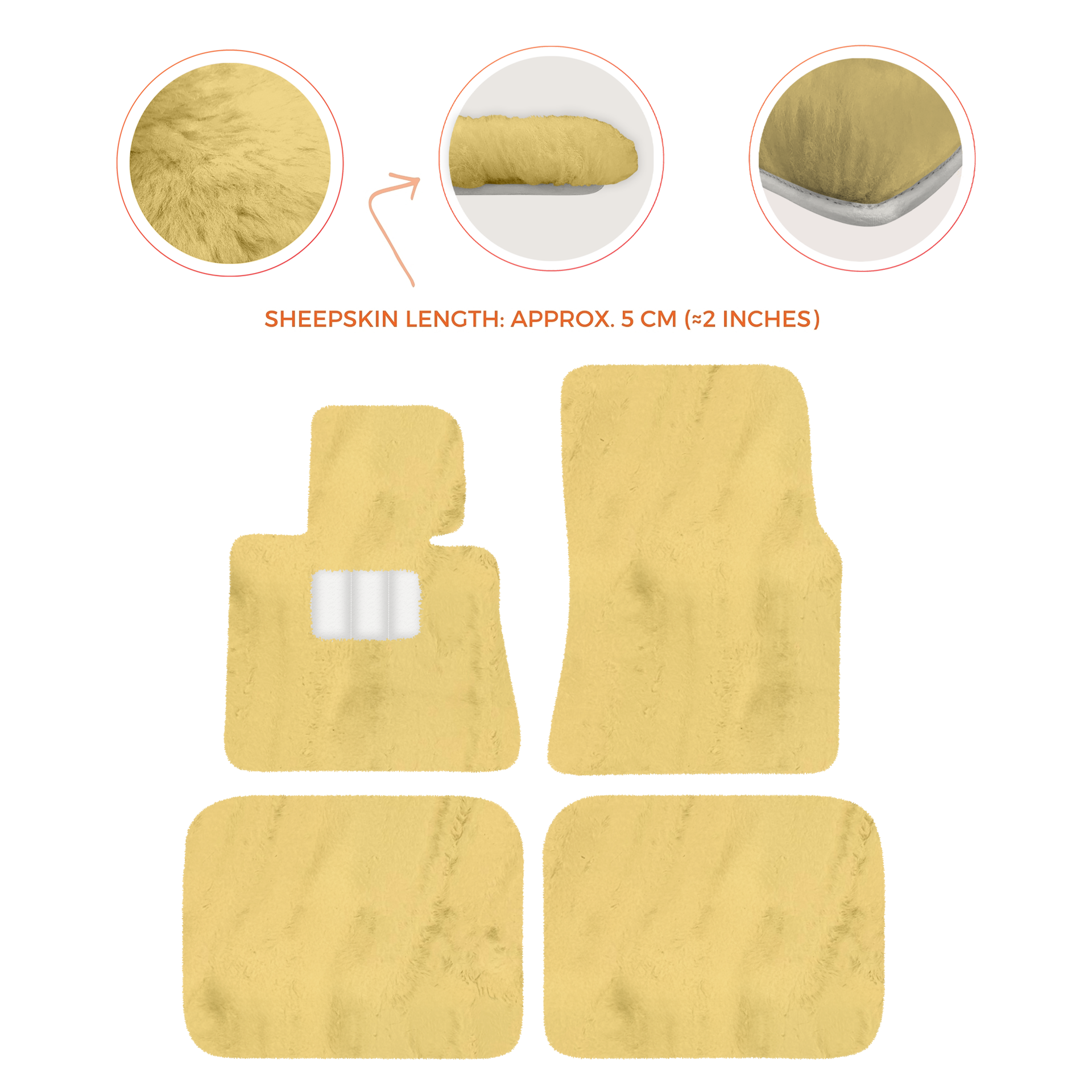 Luxury Sheepskin Floor Mats for Rolls-Royce Ghost Series I (2010-2014)