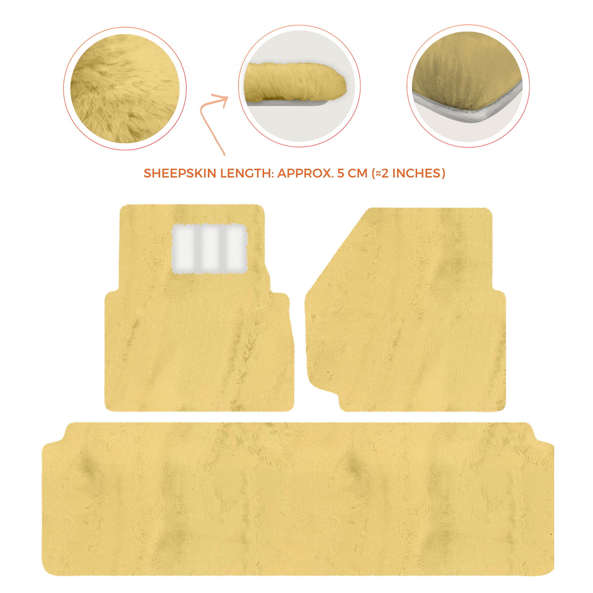 Luxurious Premium Sheepskin Floor Mats for Range Rover (2012-2022)