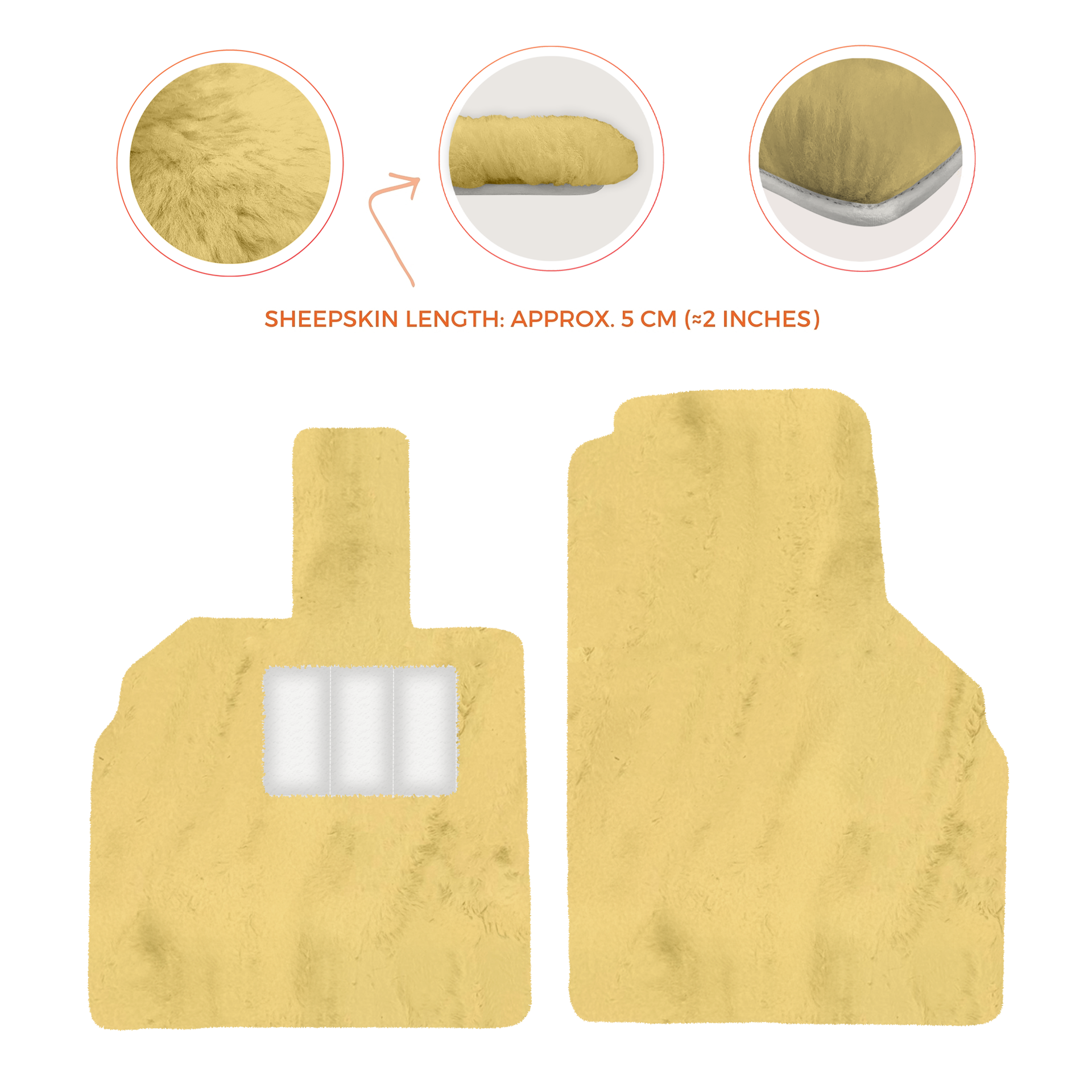 Luxury Sheepskin Floor Mats for Lamborghini Urus (2018-2026)