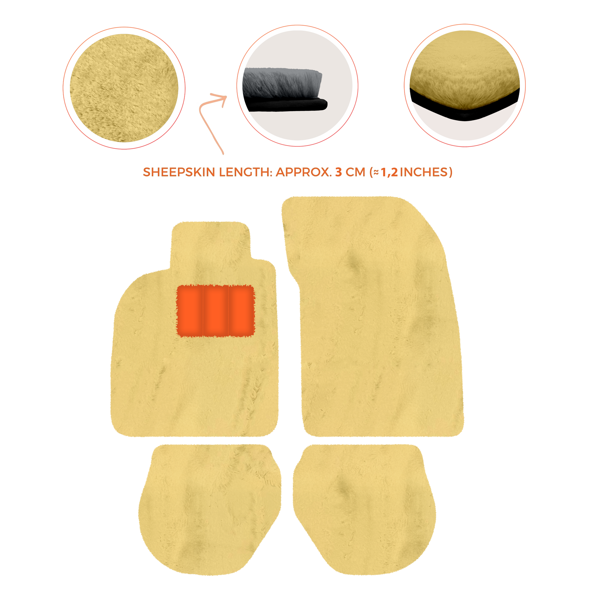 Customizable Leather Floor Mats with Interlaced Hex Pattern for Porsche 911 - 993 (1994-1998) - AutoWin