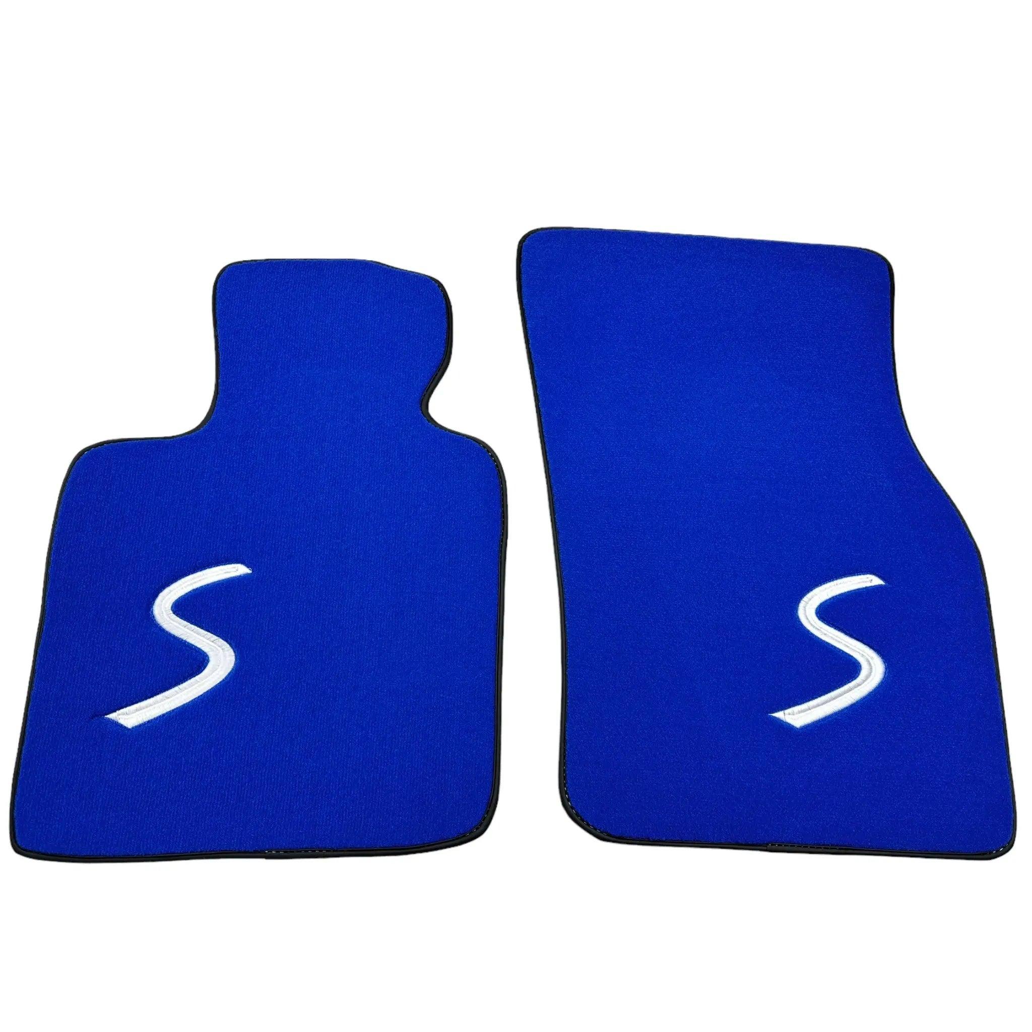 Blue Floor Mats for Mini Cooper / One F55 5-Doors (2015-2023) - AutoWin