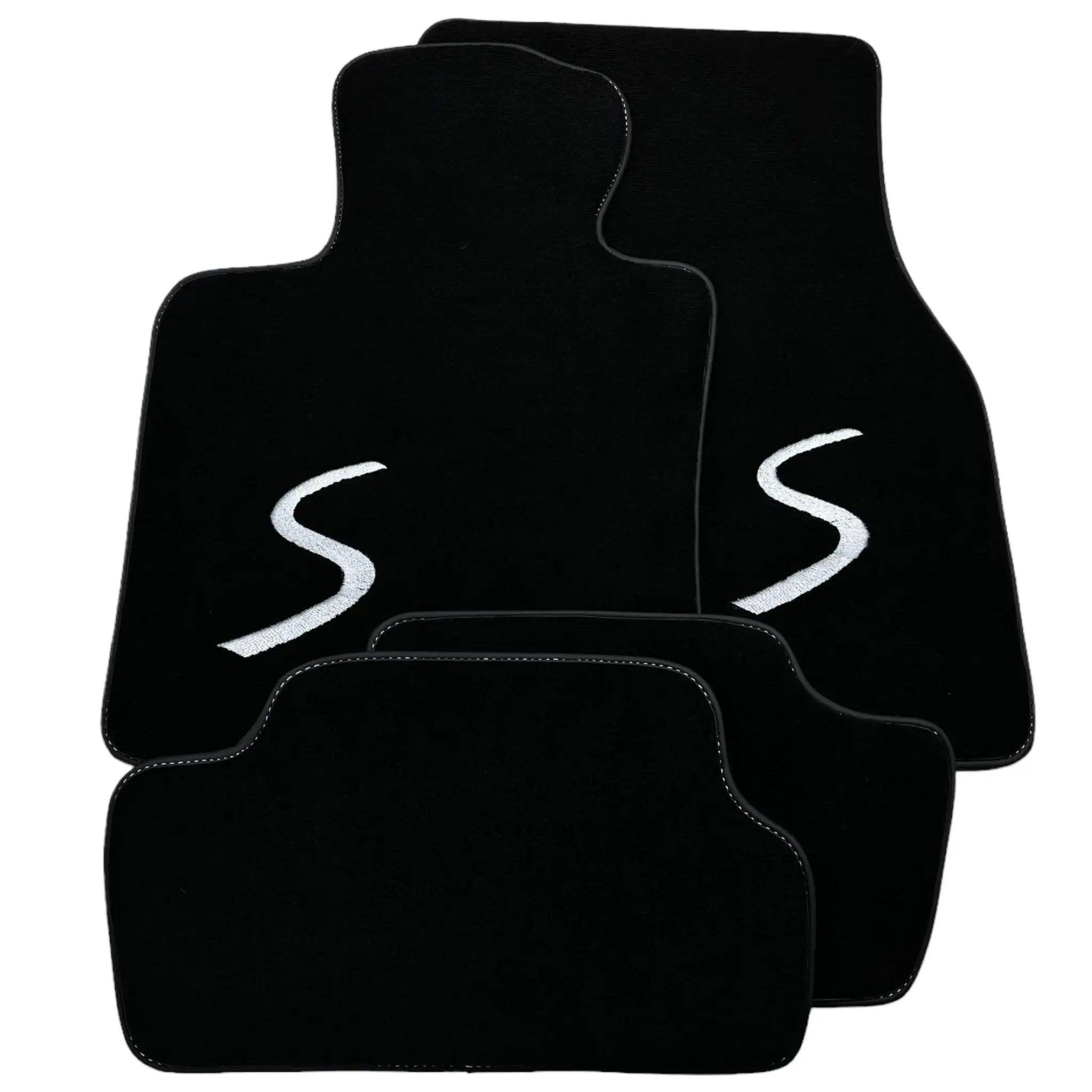 Black Floor Mats for Mini Cooper / One F56 3-Doors (2014-2023) - AutoWin