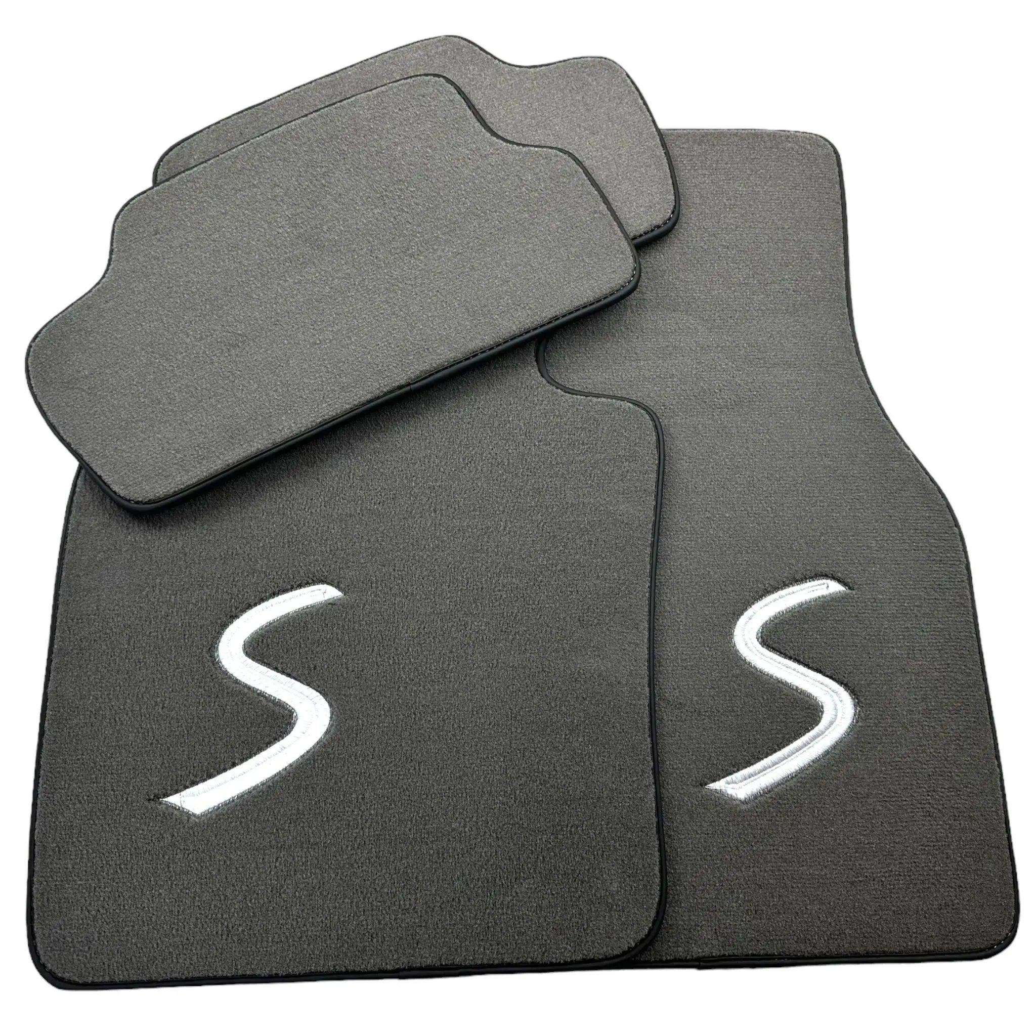 Grey Floor Mats for Mini Cooper / One F56 3-Doors (2014-2023) - AutoWin