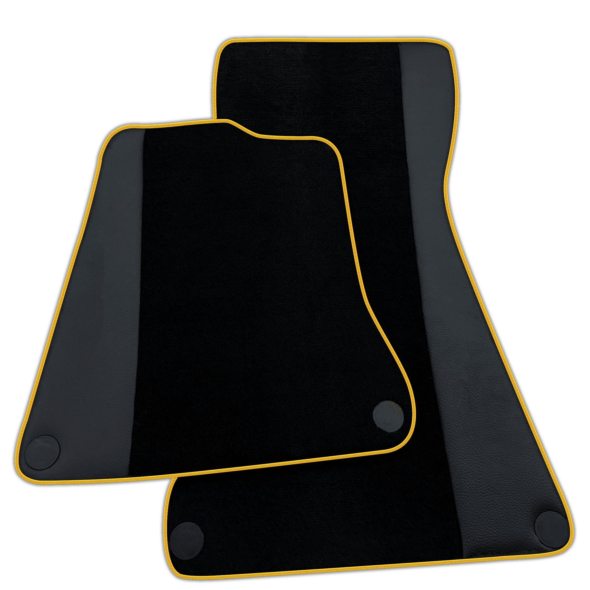 Black Floor Mats for McLaren 570S (2015-2021) with Leather