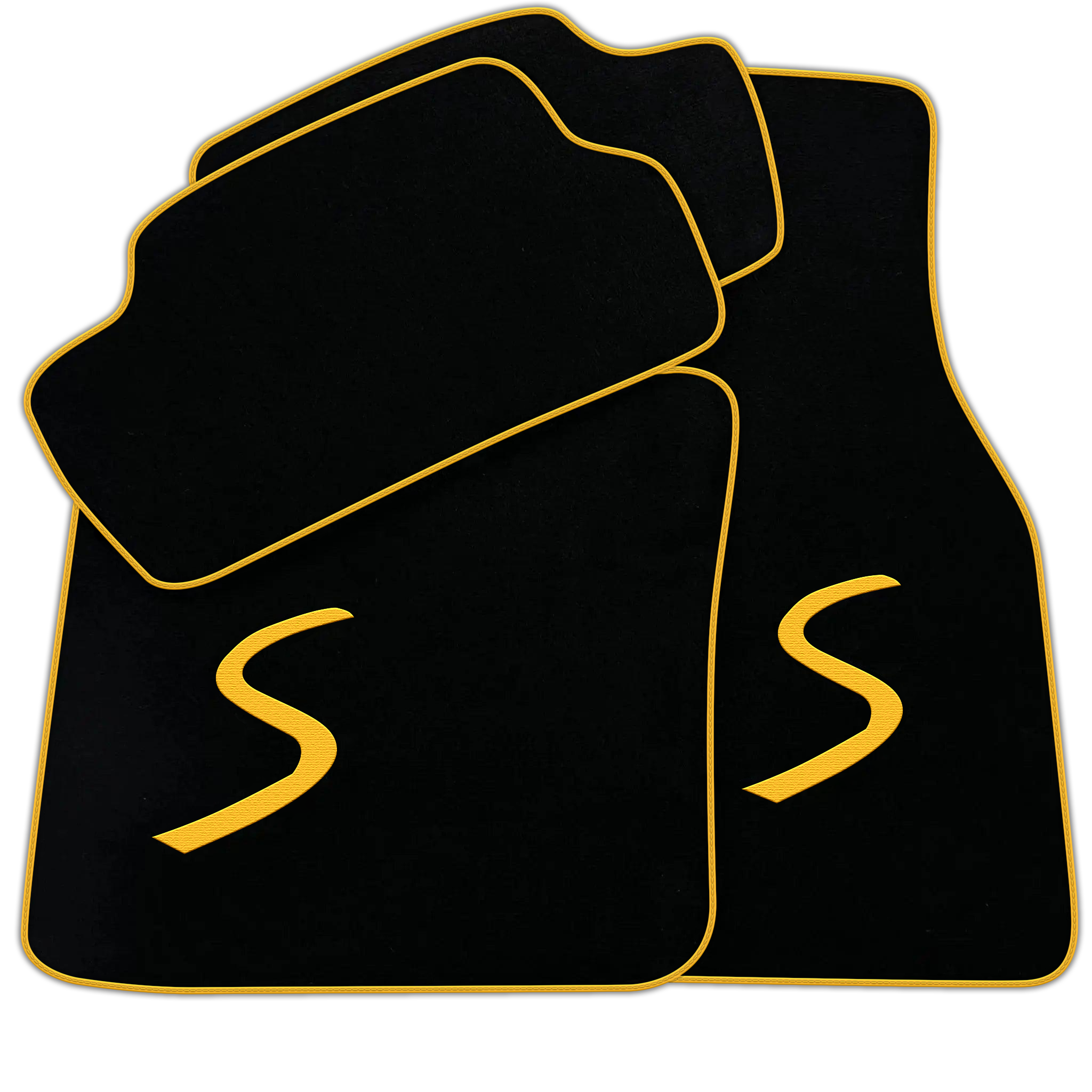 Black Floor Mats for Mini Cooper / One F55 5-Doors (2015-2023)