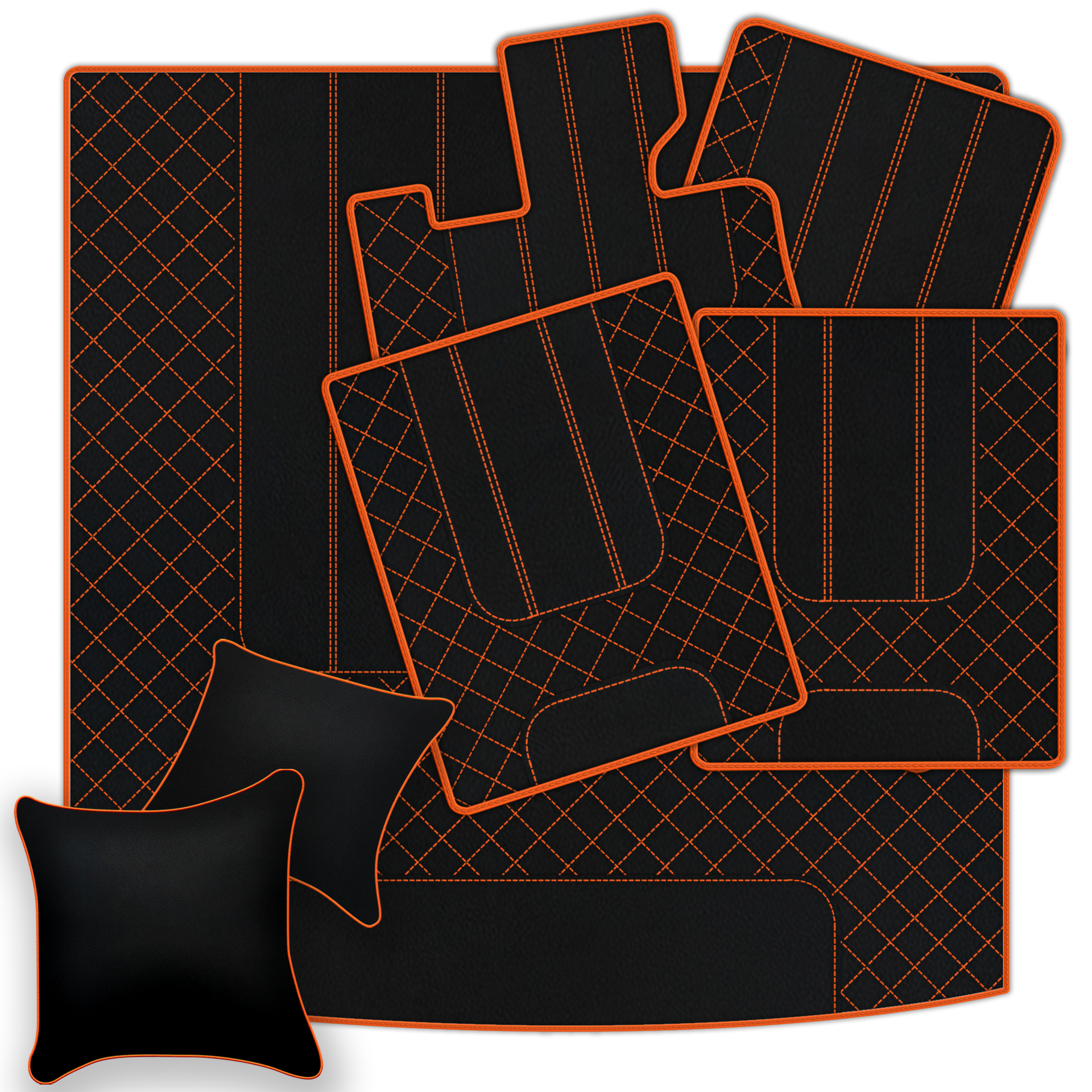 Customizable Leather Floor Mats with AW1 Pattern for Bentley Red Label RL (1998-2009) - AutoWin