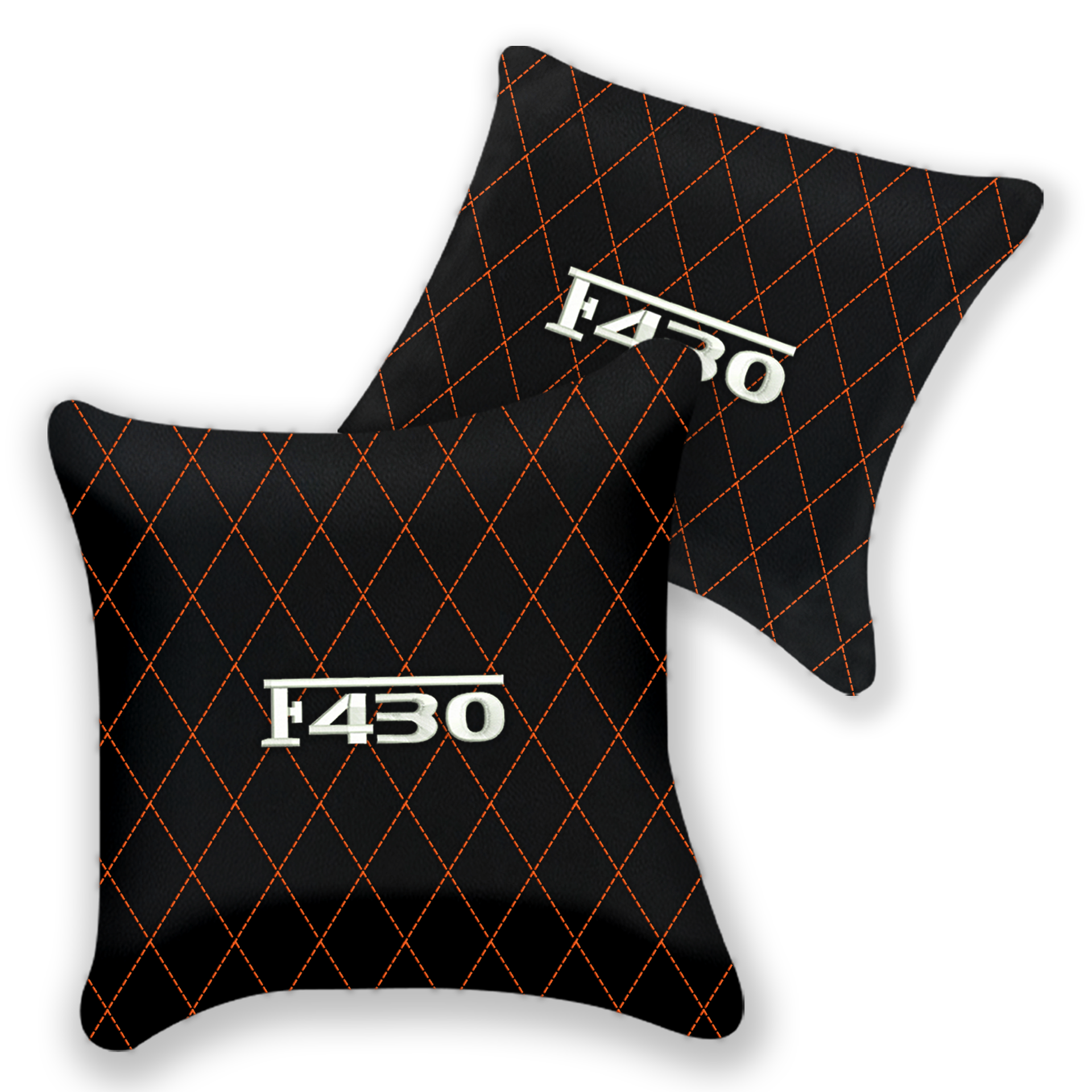 Customizable Black Leather Pillows for Ferrari F355 (1994-1999)