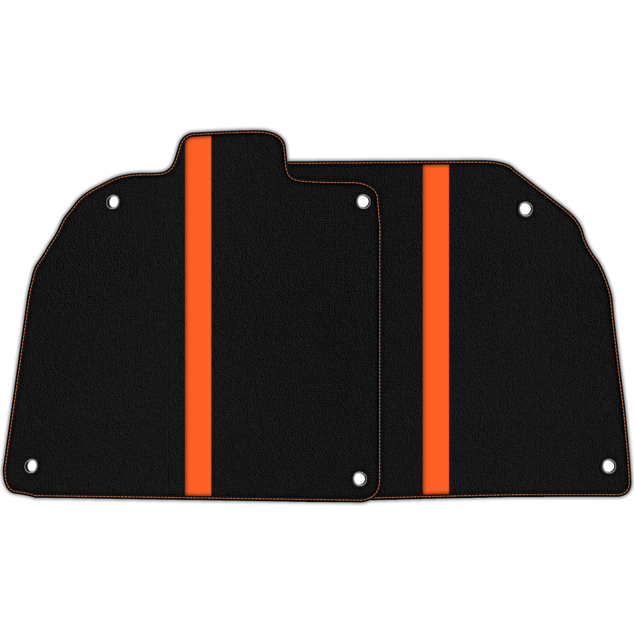 Black Floor Mats with Leather Line for Lamborghini Aventador SV - Various Colors