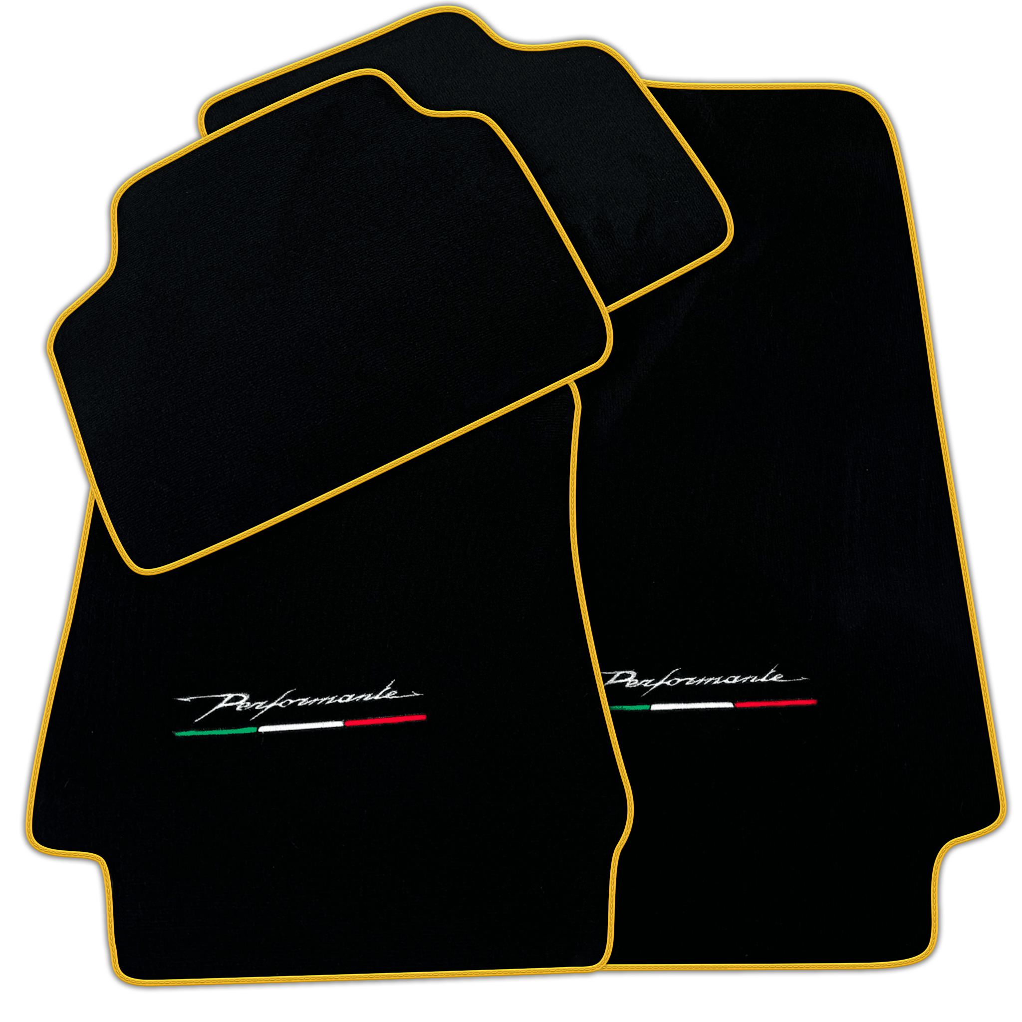 Black Floor Mats for Alfa Romeo Giulia (2016-2024) All Wheel Drive Performante
