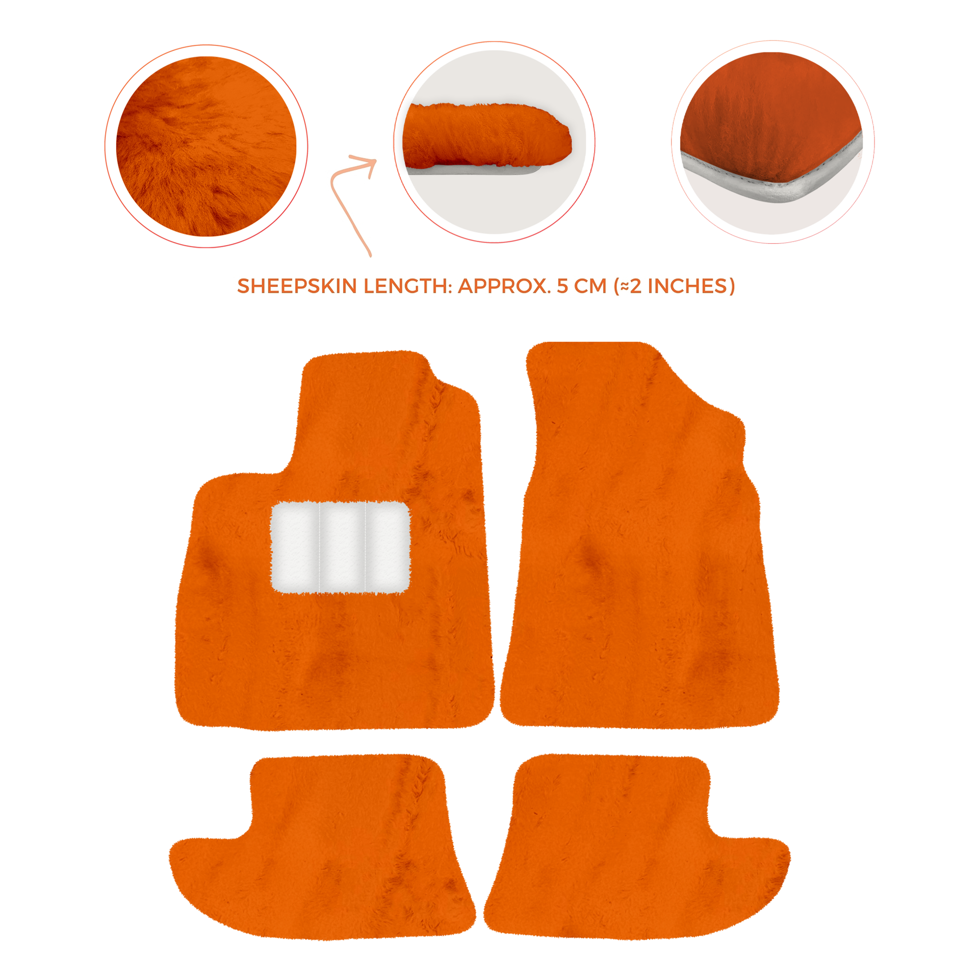 Premium Sheepskin Floor Mats for Bentley Continental GT (2011-2018)