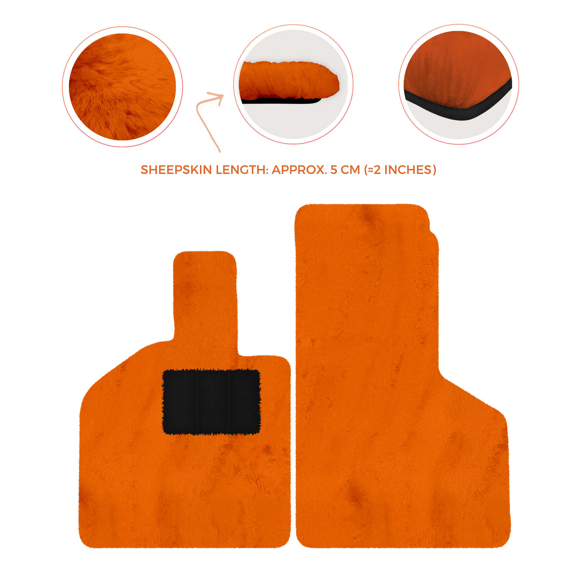 Luxury Sheepskin Floor Mats for Lamborghini Gallardo (2004-2014)