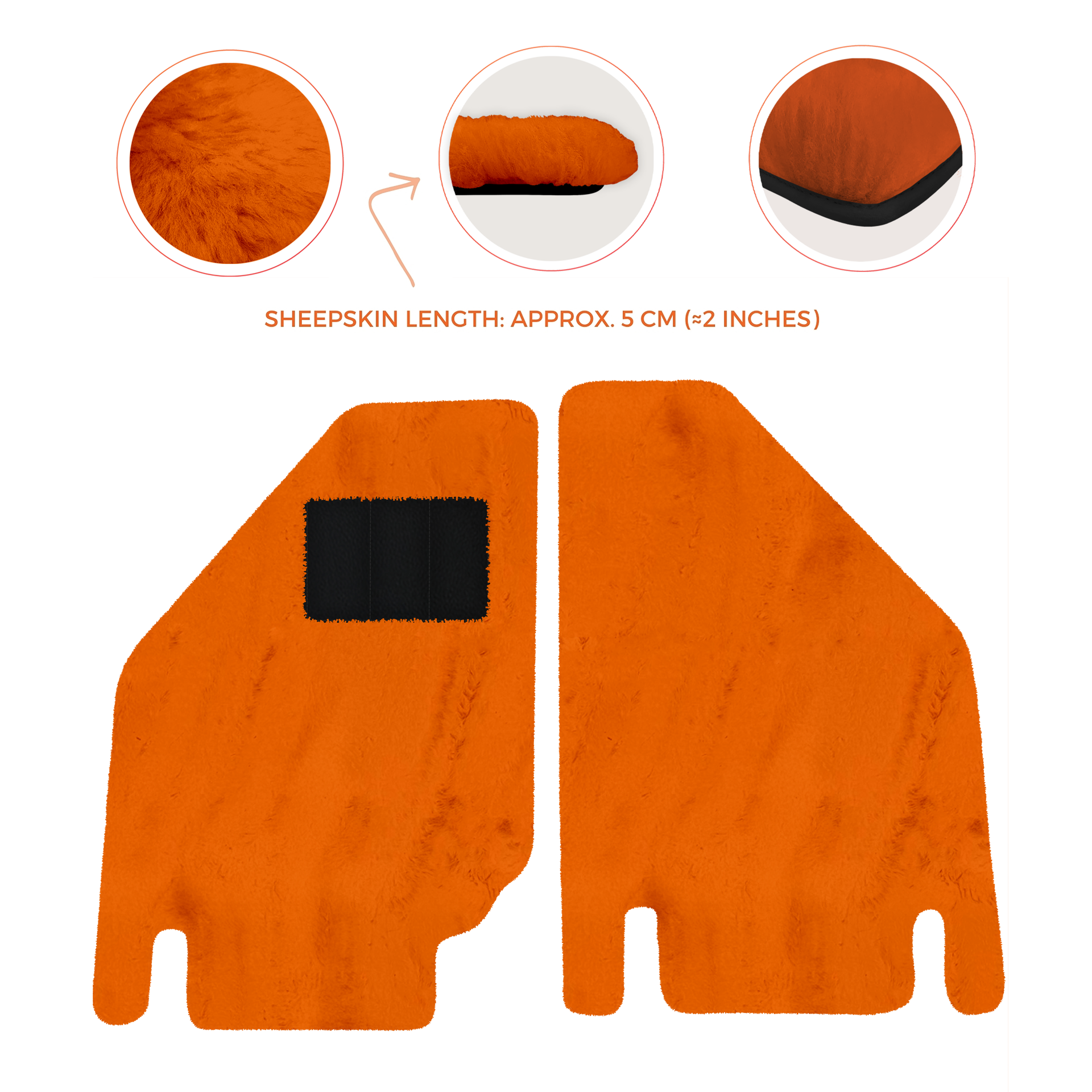 Premium Sheepskin Floor Mats for Ferrari Purosangue (2023-2024)