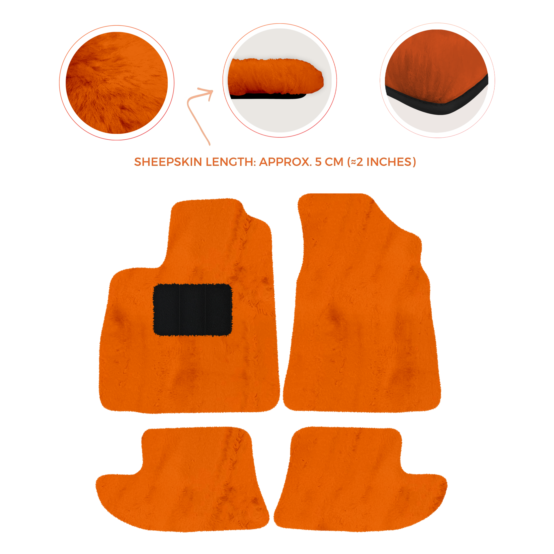 Premium Sheepskin Floor Mats for Bentley Continental GT (2011-2018)