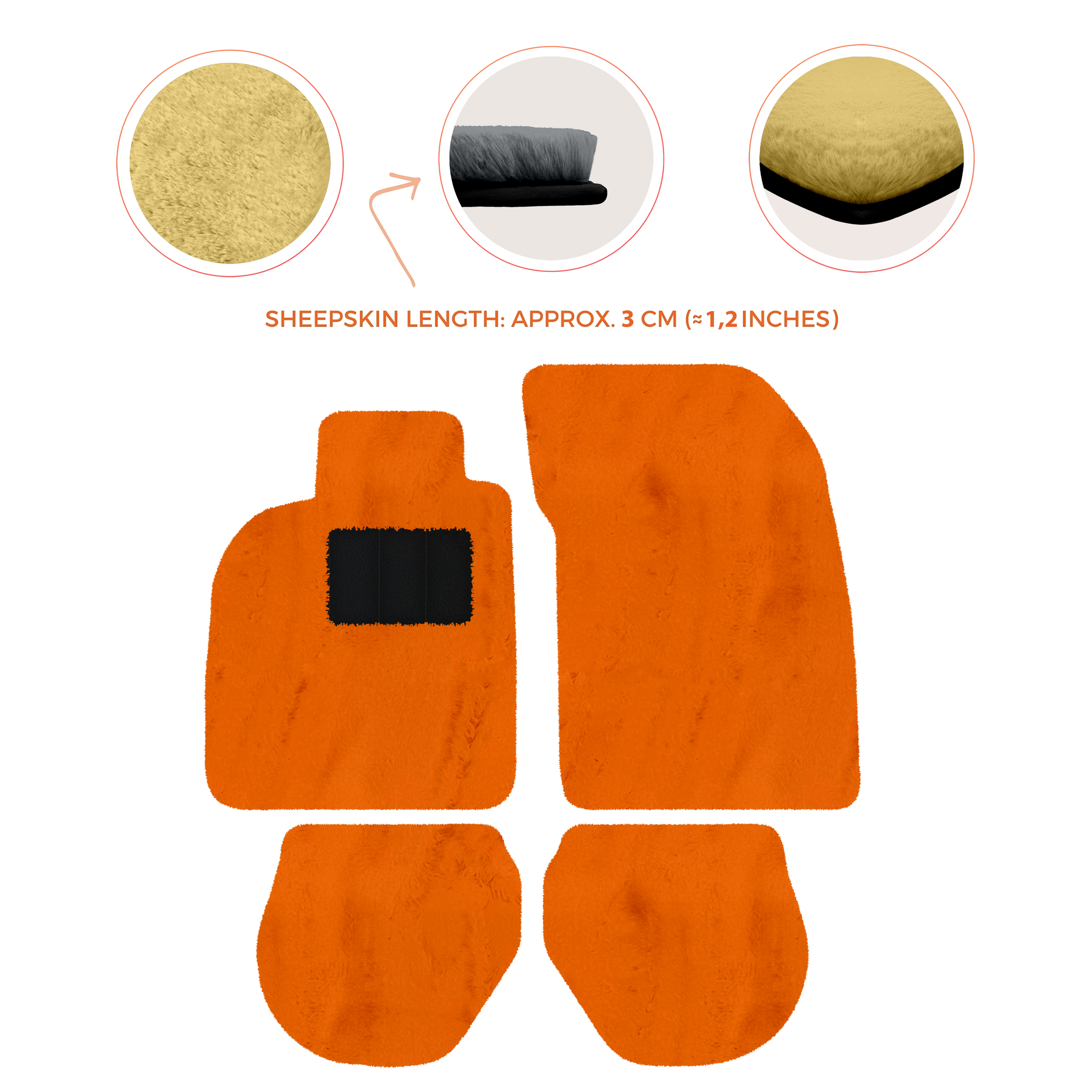 Customizable Leather Floor Mats with Interlaced Hex Pattern for Porsche 911 - 993 (1994-1998) - AutoWin