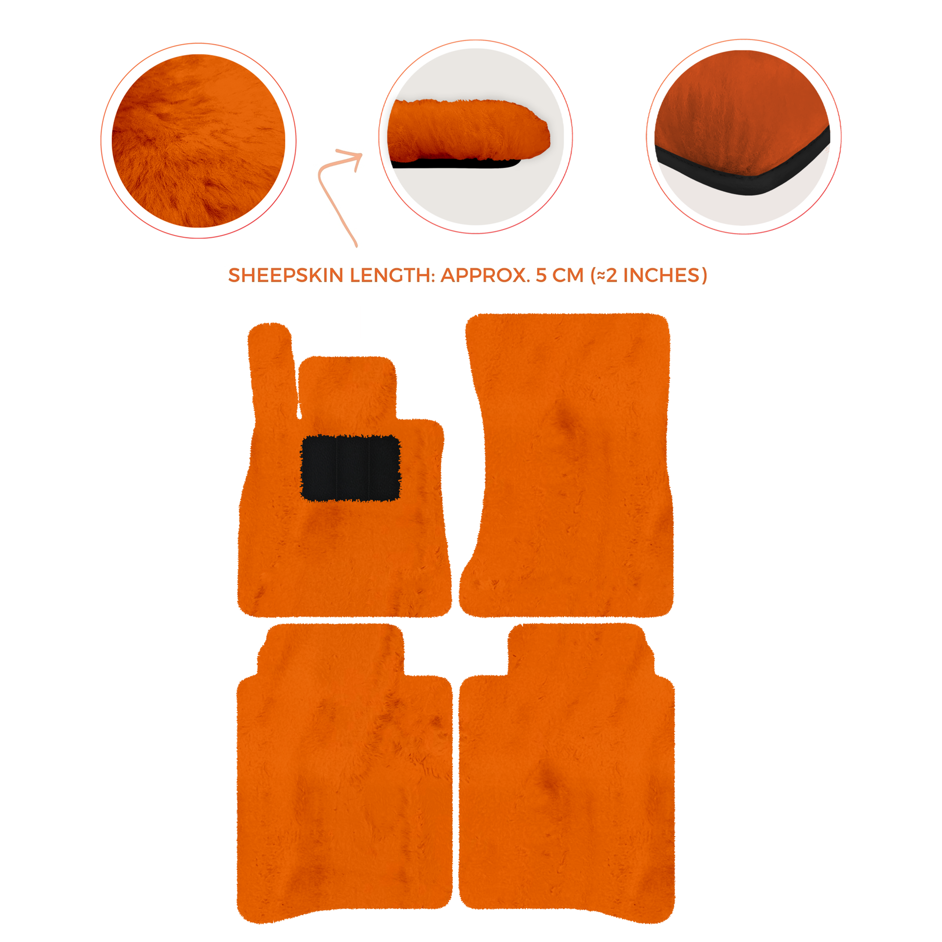 Luxury Sheepskin Floor Mats for Mercedes-Benz S-Class X222 | 2015-2021