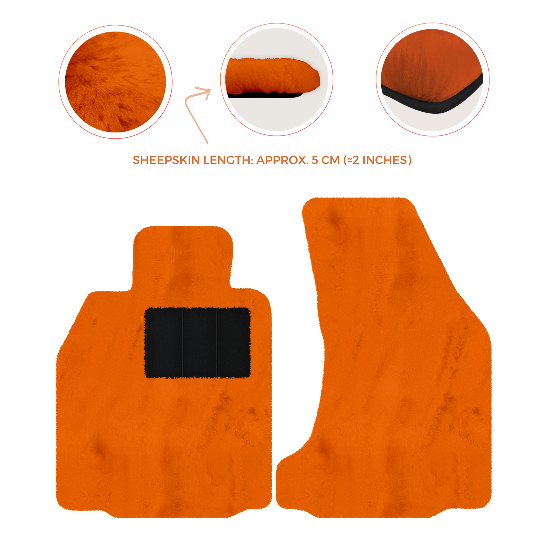 Premium Sheepskin Floor Mats for Porsche 718 Boxster (2016-2023)