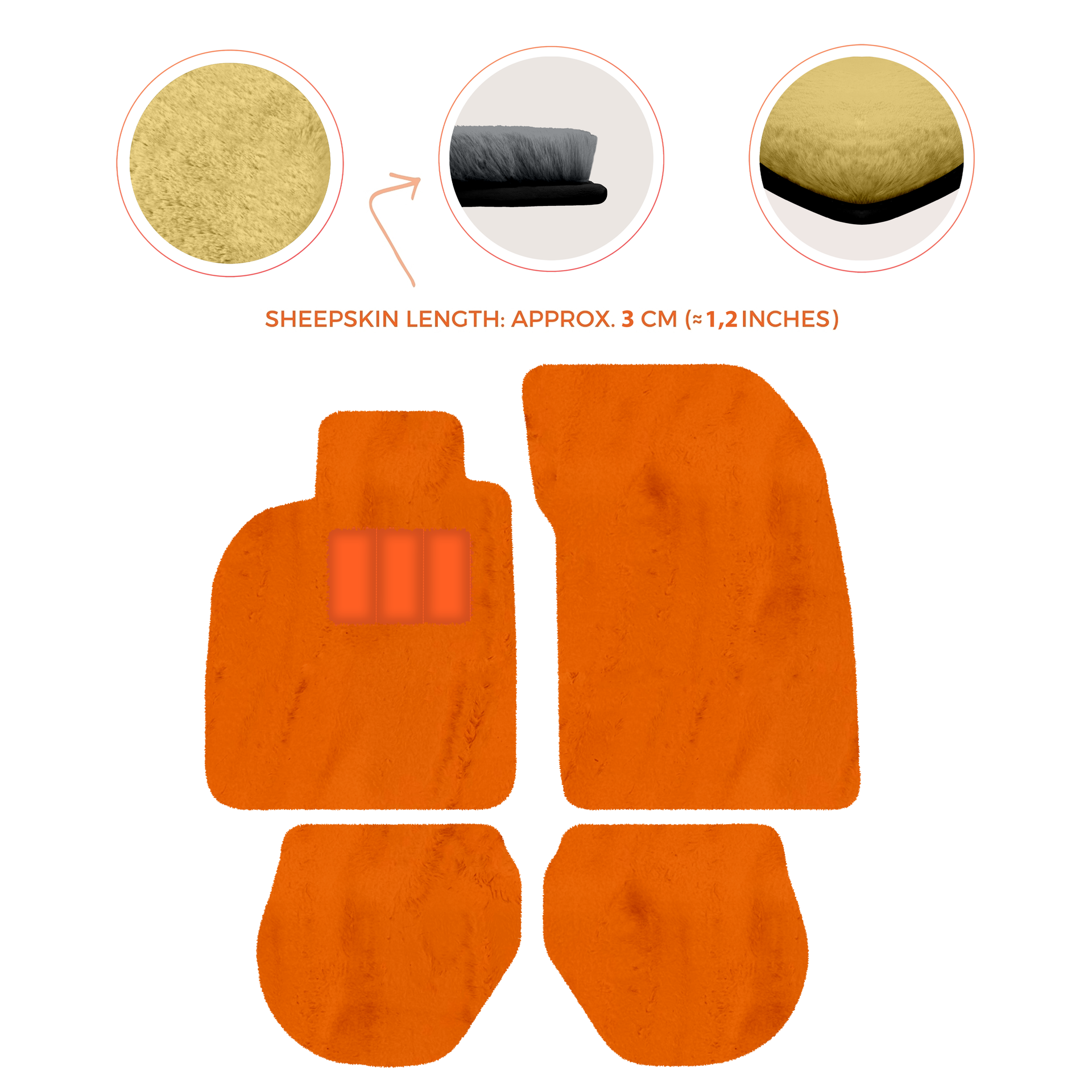 Customizable Leather Floor Mats with Interlaced Hex Pattern for Porsche 911 - 993 (1994-1998) - AutoWin