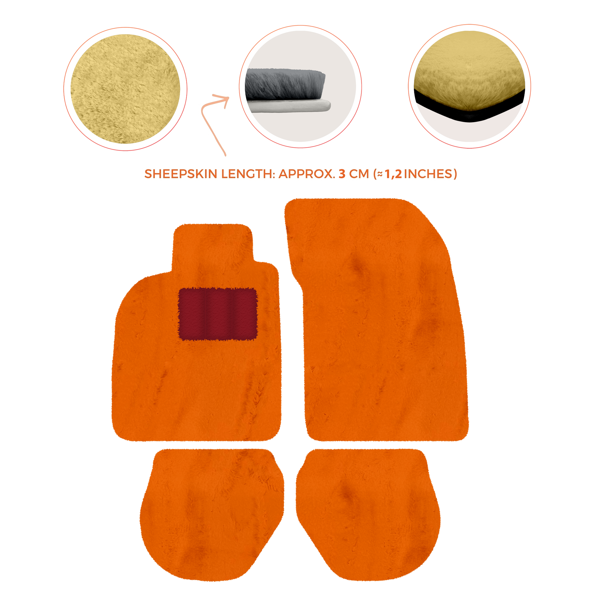 Customizable Leather Floor Mats with Interlaced Hex Pattern for Porsche 911 - 993 (1994-1998) - AutoWin