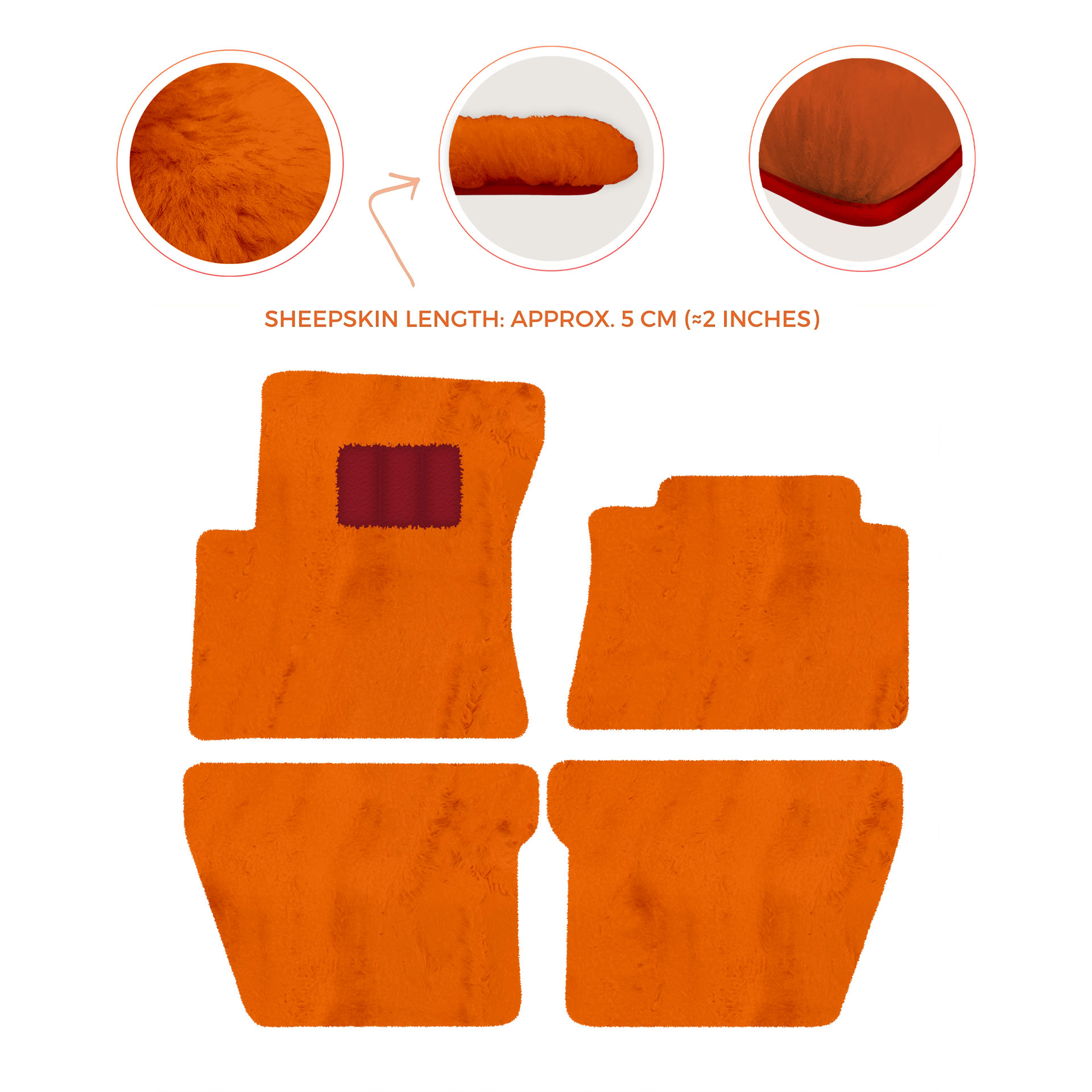 Premium Sheepskin Floor Mats for Bentley Flying Spur (2019-2023)