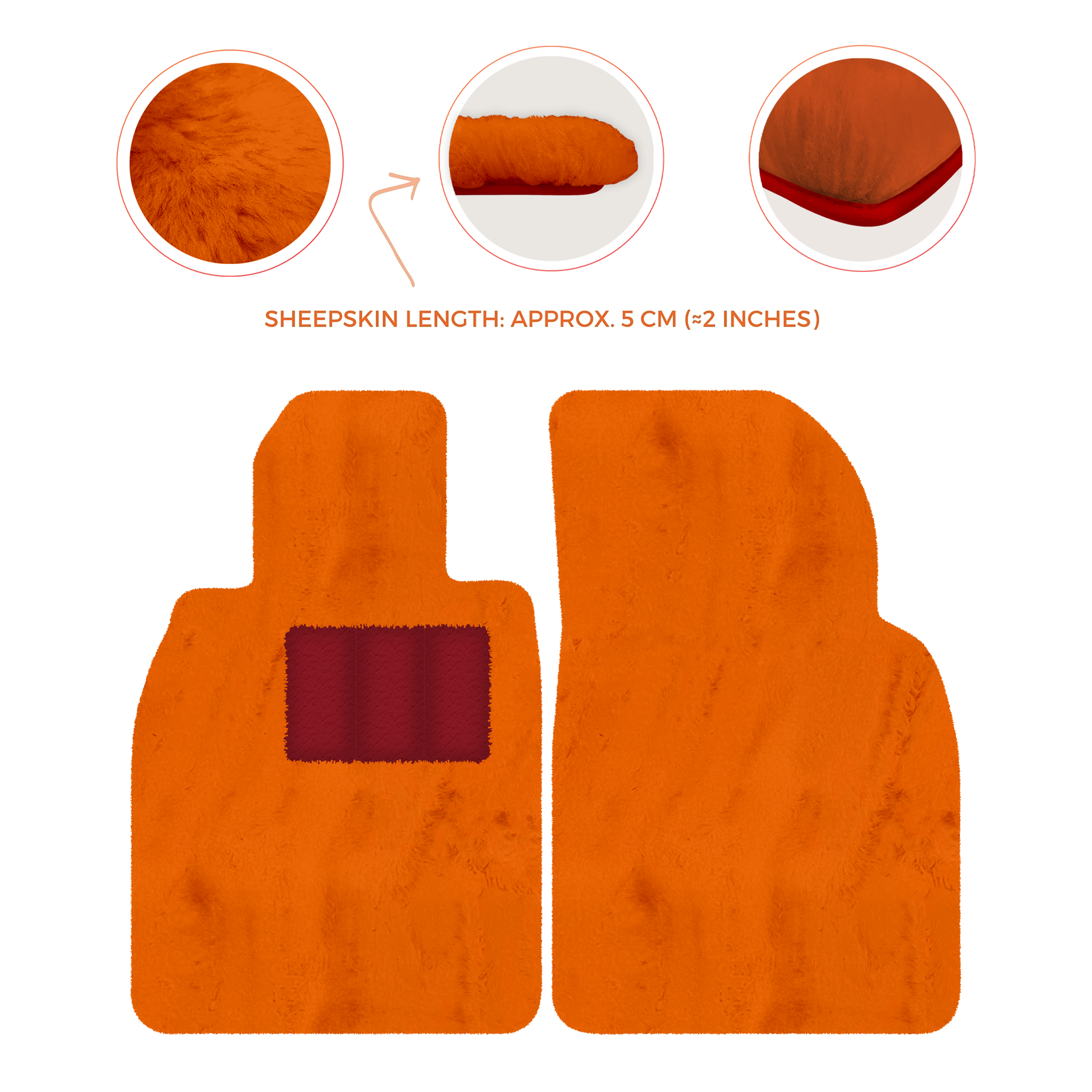 Deluxe Luxury Sheepskin Floor Mats for Porsche 911 SC (1978-1984)