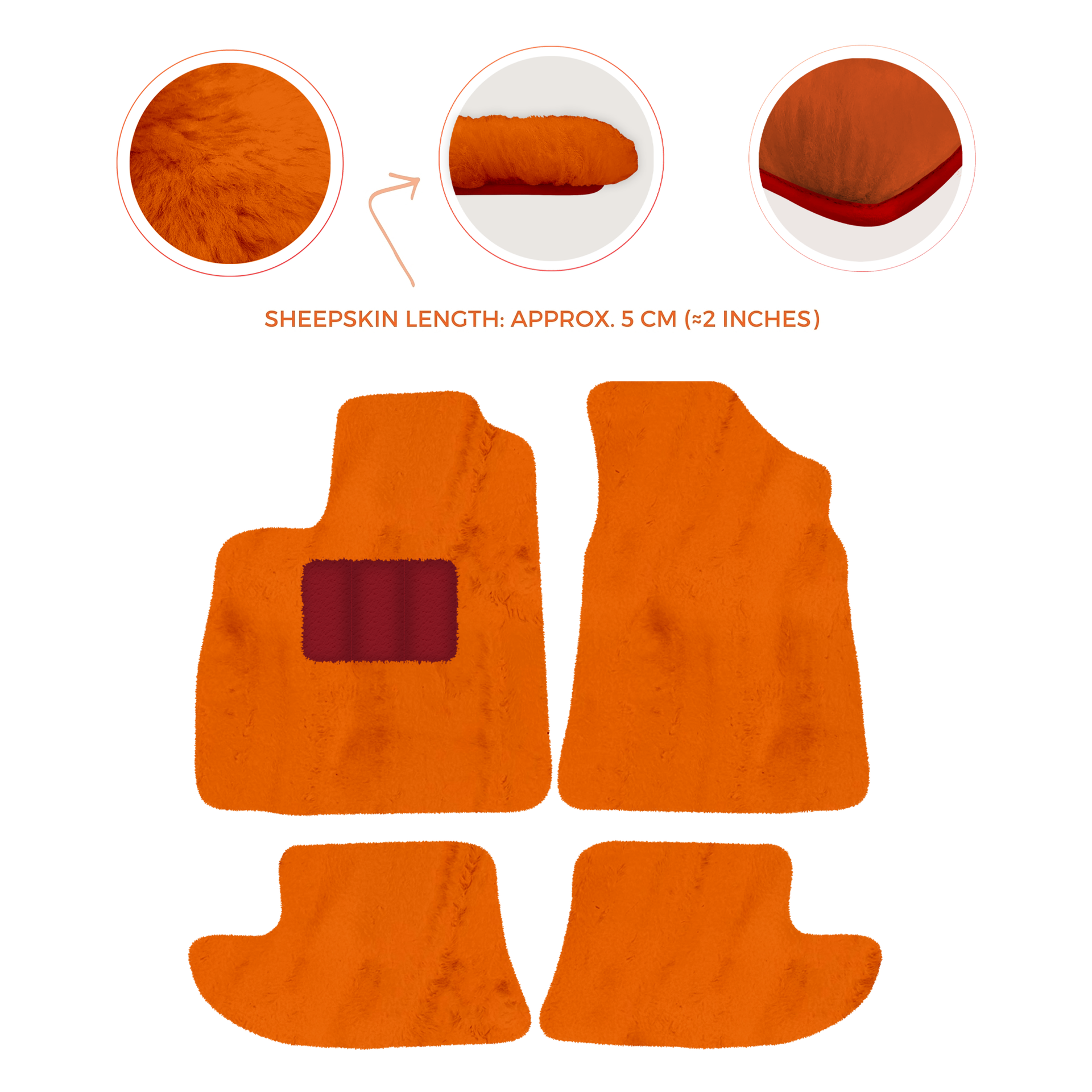 Luxury Sheepskin Floor Mats for Bentley Continental GT (2011-2018)