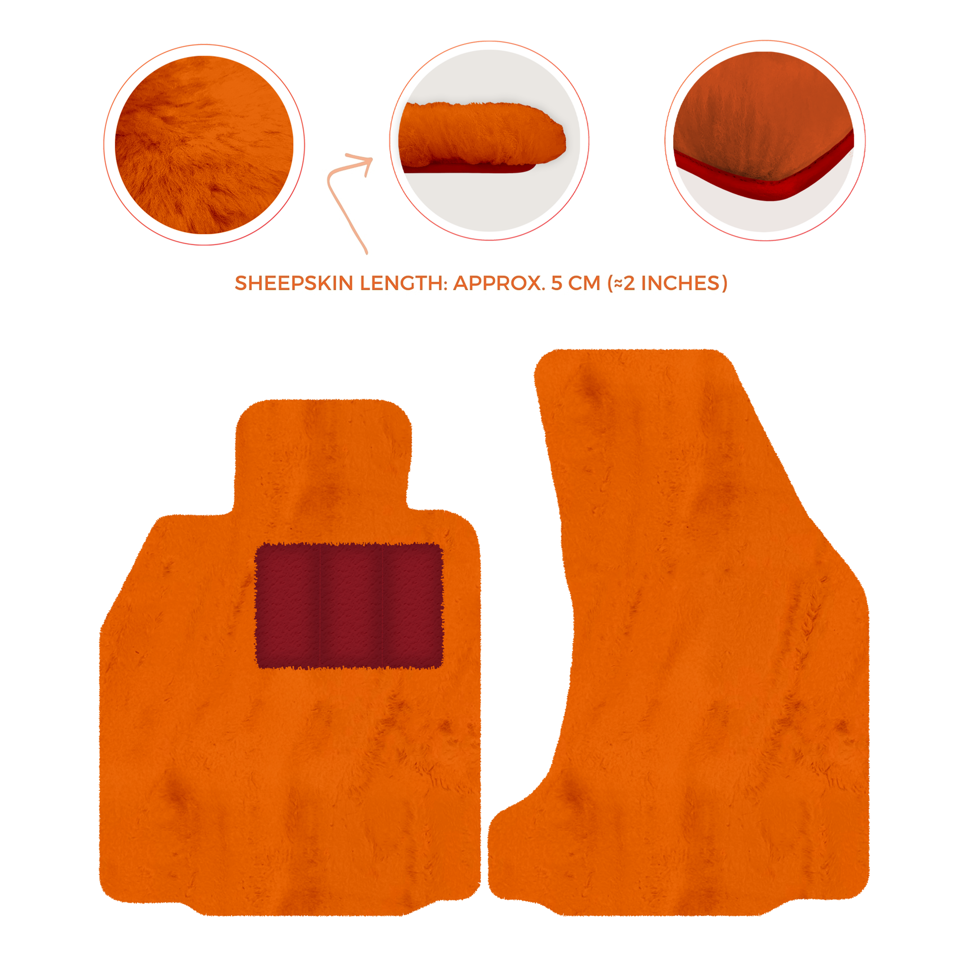 Premium Sheepskin Floor Mats for Porsche 718 Boxster (2016-2023)