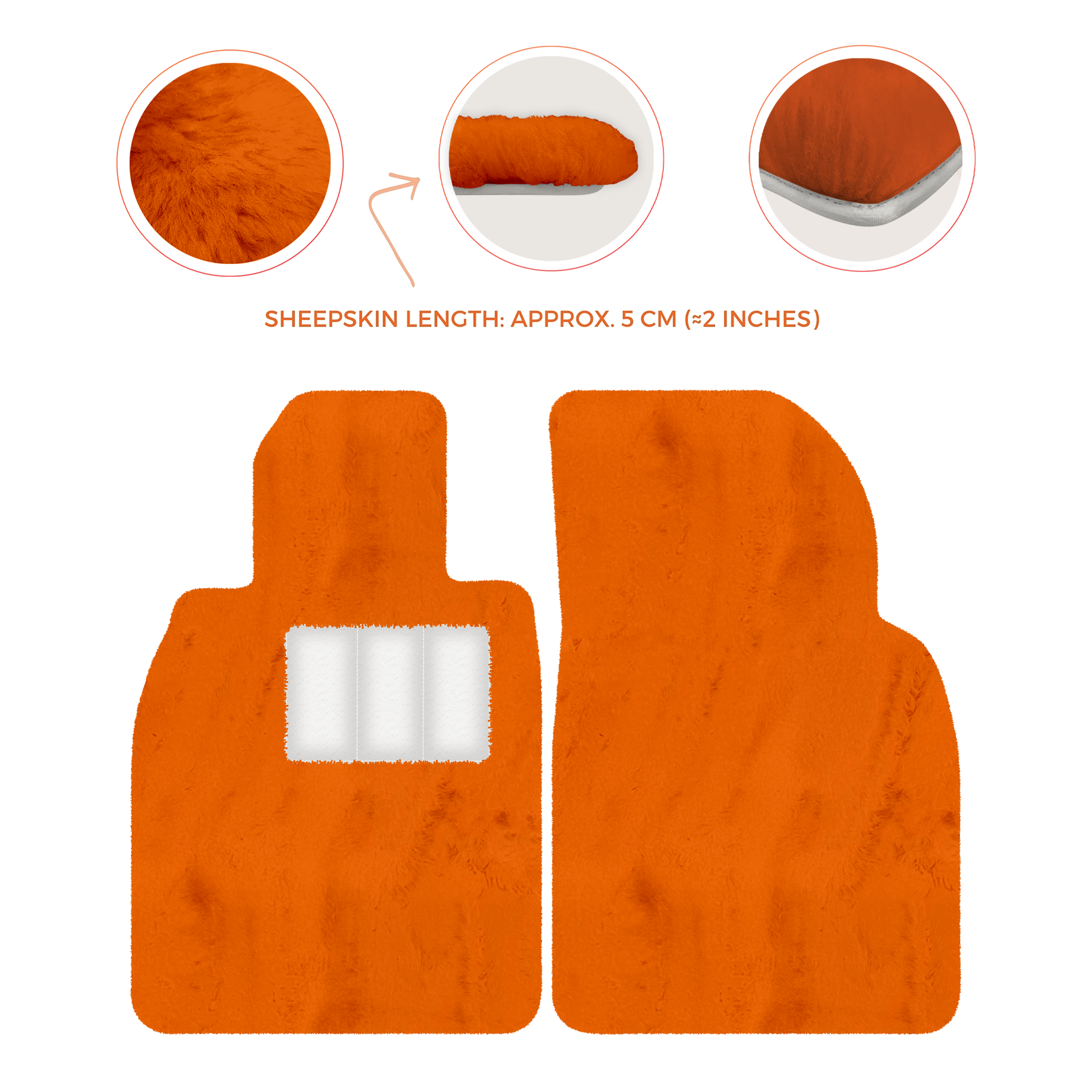 Premium Sheepskin Floor Mats for Porsche Cayenne (2018-2023)