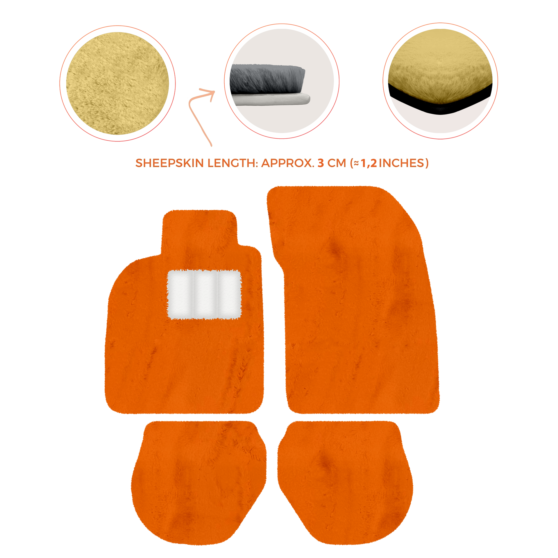 Customizable Leather Floor Mats with Interlaced Hex Pattern for Porsche 911 - 993 (1994-1998) - AutoWin