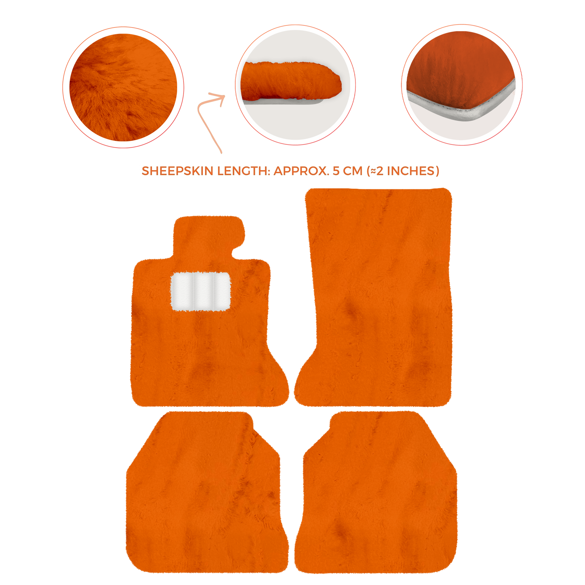 Luxury Sheepskin Floor Mats for Rolls-Royce Ghost RR2 (2010-2014)